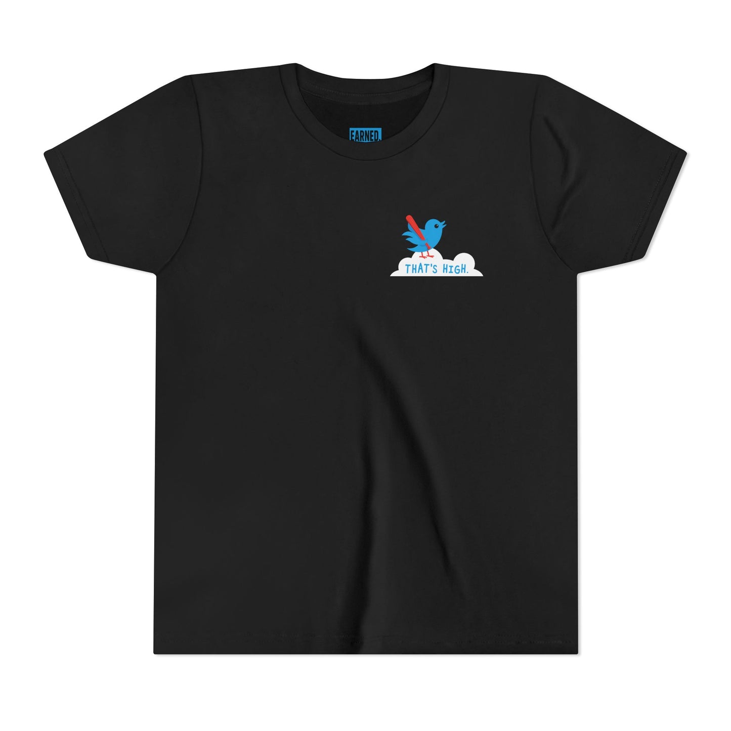 THAT'S HIGH Youth Tee (Blue Bird) - DUGOUT CHANT Collection