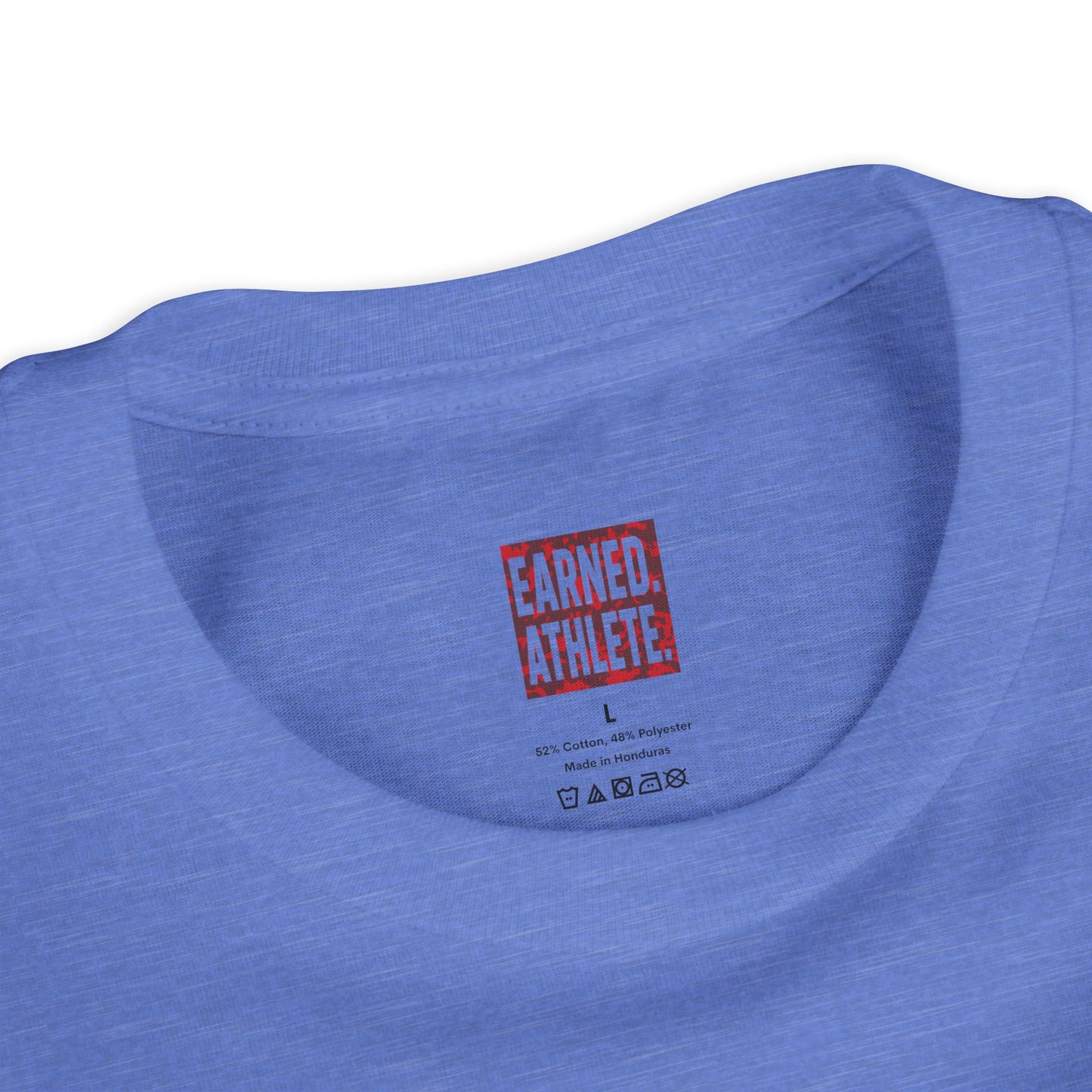 SHOWING UP ADDS UP Youth Tee (Red Camo Font)