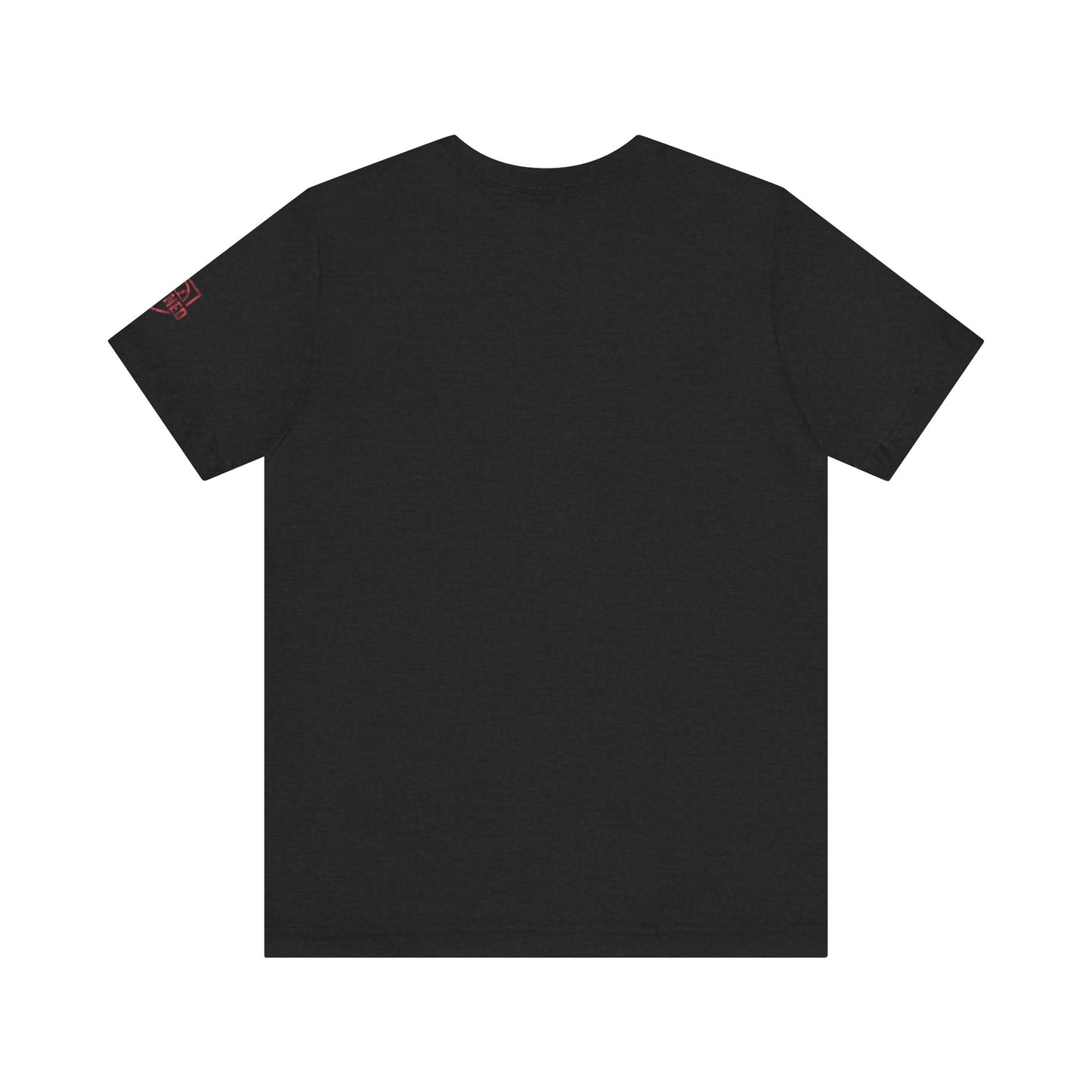 SHOWING UP ADDS UP Tee (Red Camo Font)