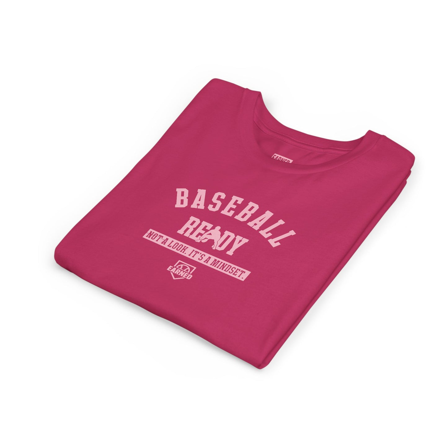 BASEBALL READY Youth Tee (Pink Font)