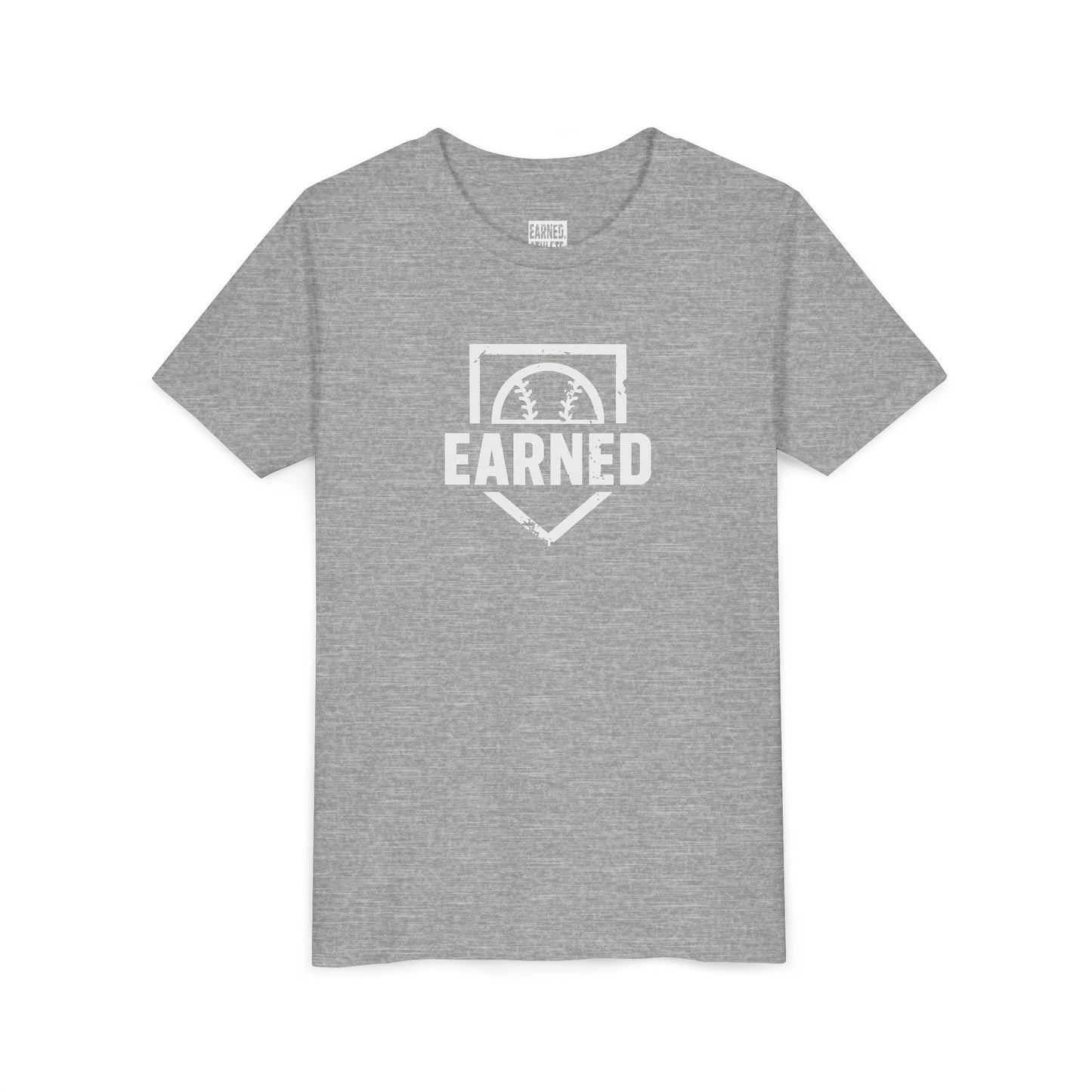 EARNED Logo Youth Tee (White Font)