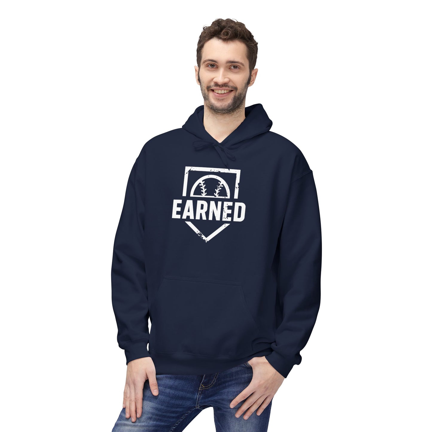 EARNED Logo Hoodie (White Font)