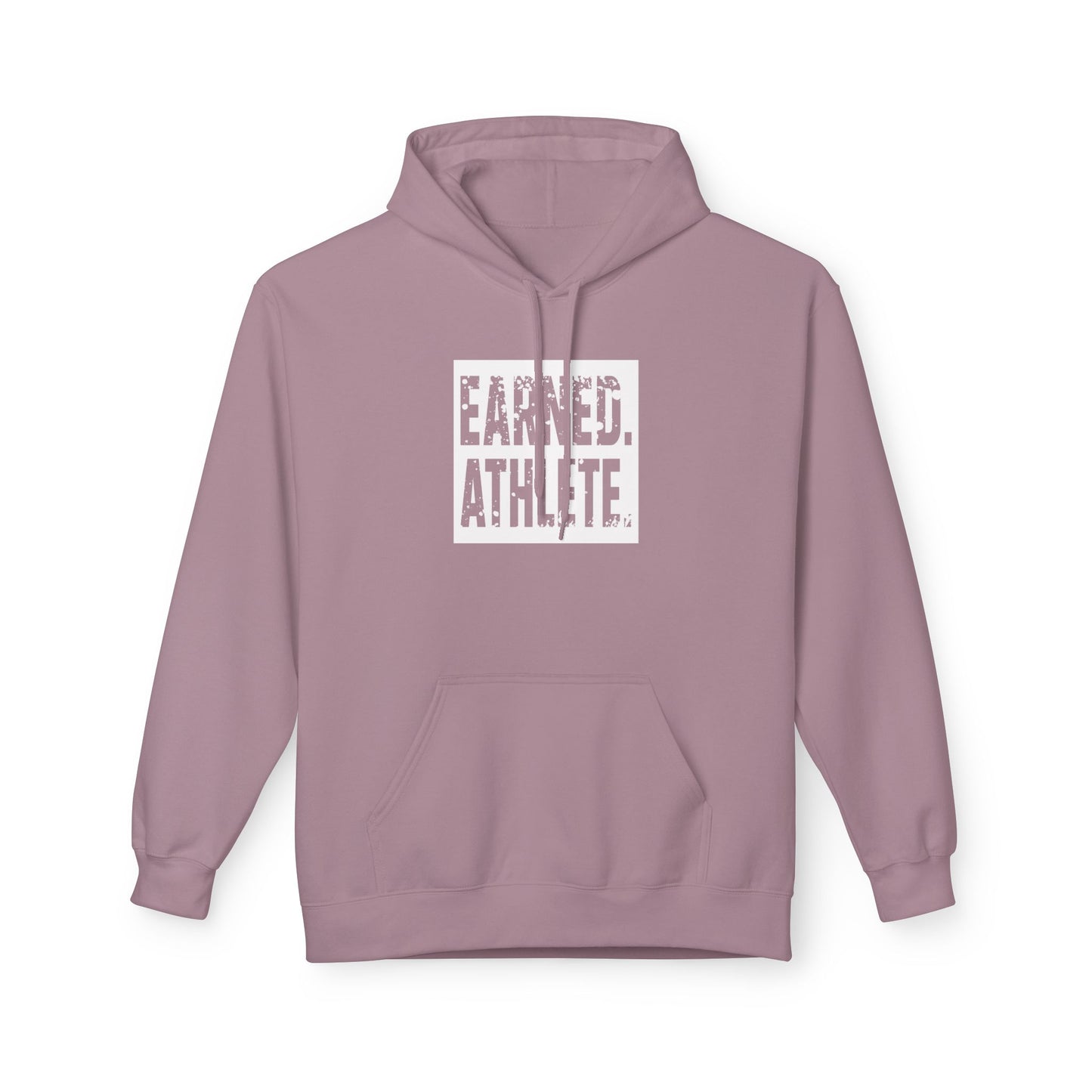 EARNED. ATHLETE. Hoodie (White Logo)