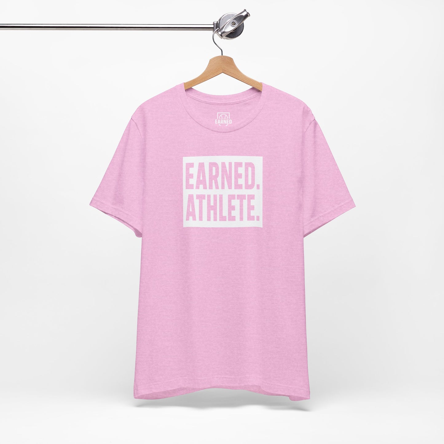 EARNED. ATHLETE. Tee (White Font)