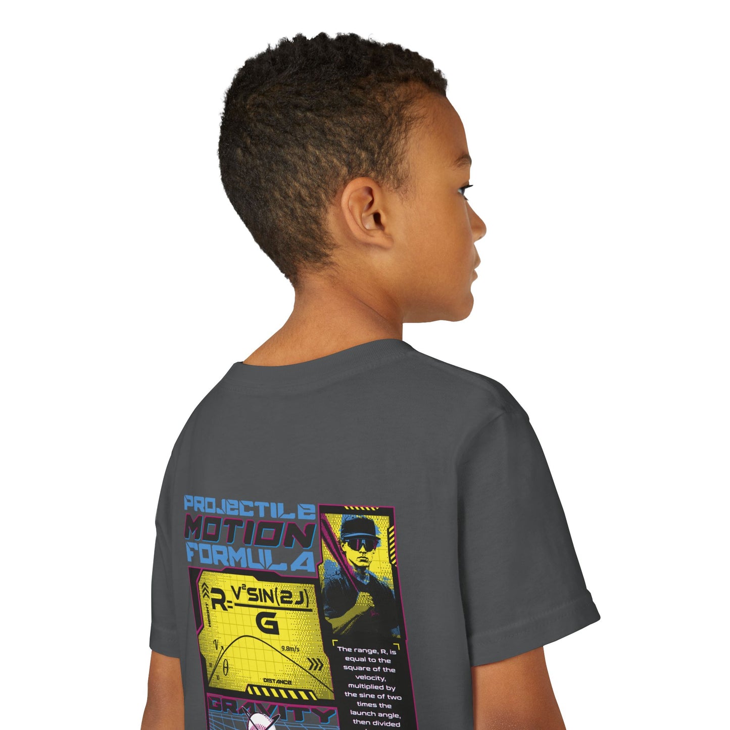 PROJECTILE MOTION FORMULA Youth Tee - BASEBALL IQ Collection