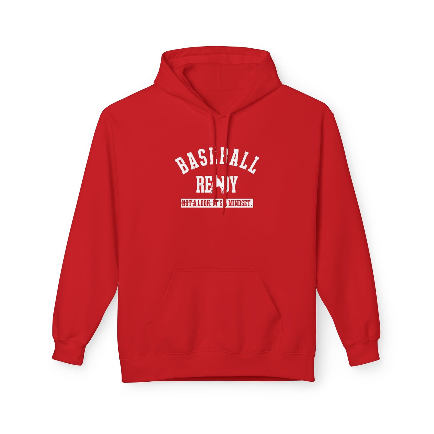 BASEBALL READY Adult Hoodie (White Font)