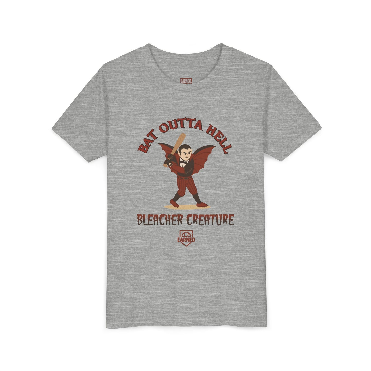BAT OUTTA HELL Youth Tee - BLEACHER CREATURE Collection