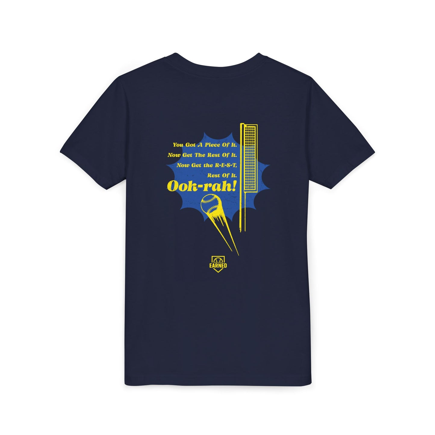 PIECE OF IT Youth Tee (Blue Logo) - DUGOUT CHANT Collection