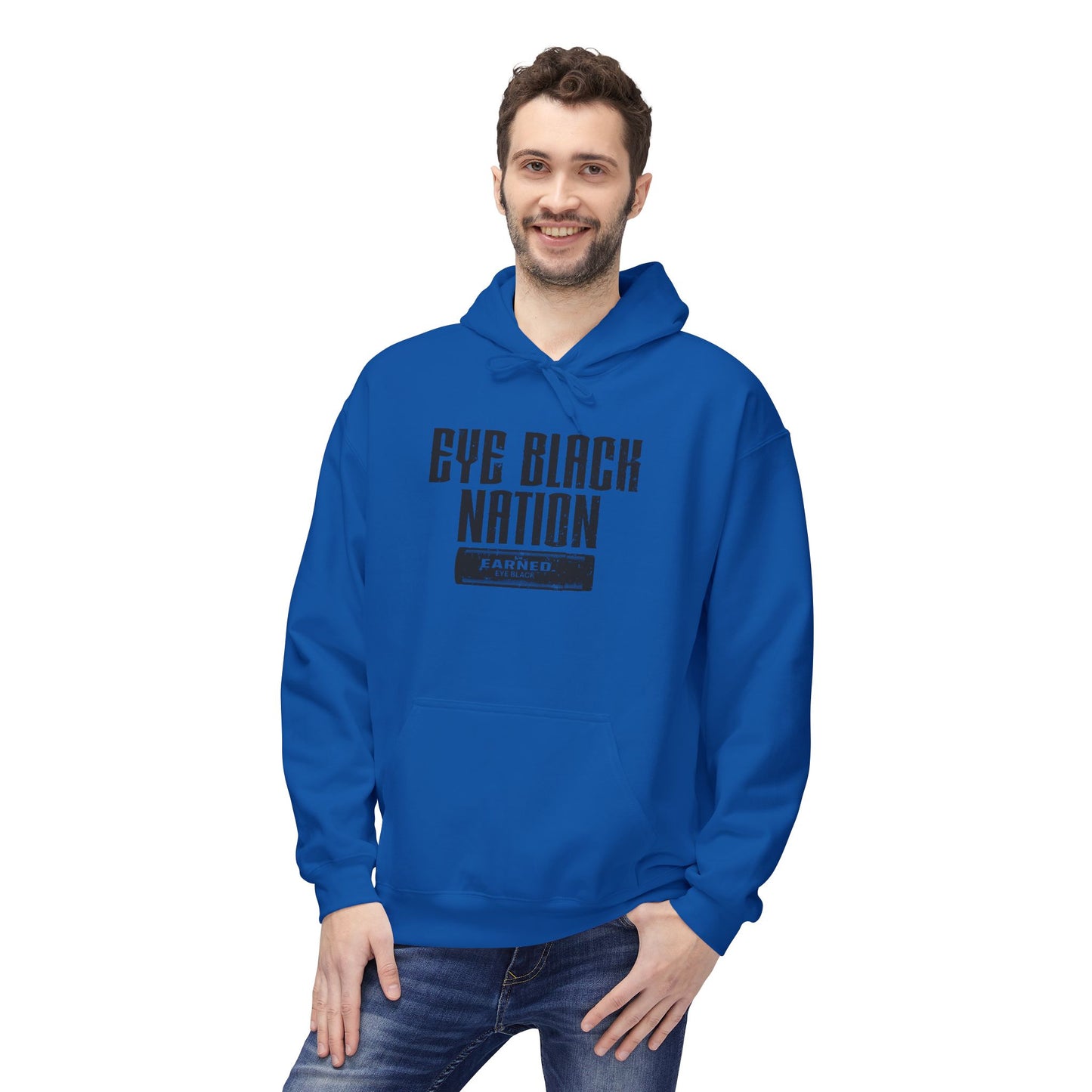 EYE BLACK NATION / WARRIOR Hoodie (Black Font)