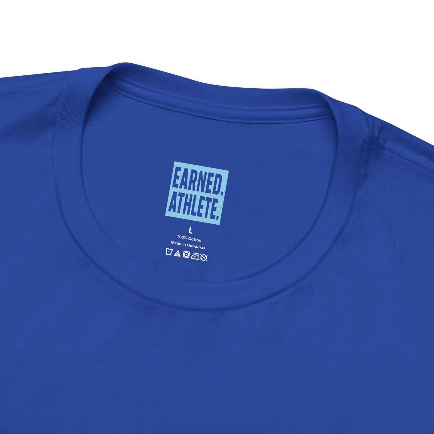 CAGE WORK MAKES GAME WORK Adult Tee (Blue Font)