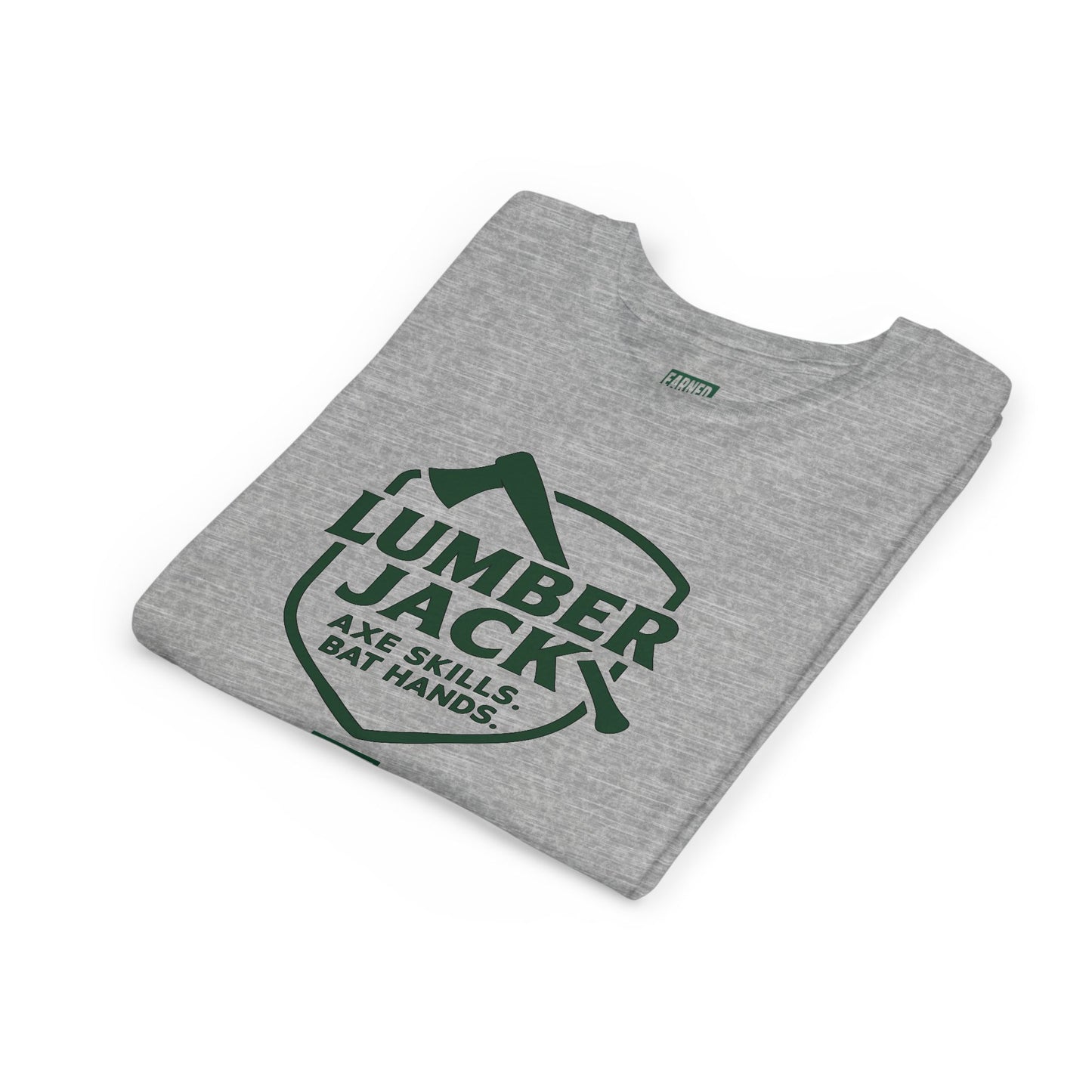LUMBER JACK. AXE SKILLS. BAT HANDS. Youth Tee