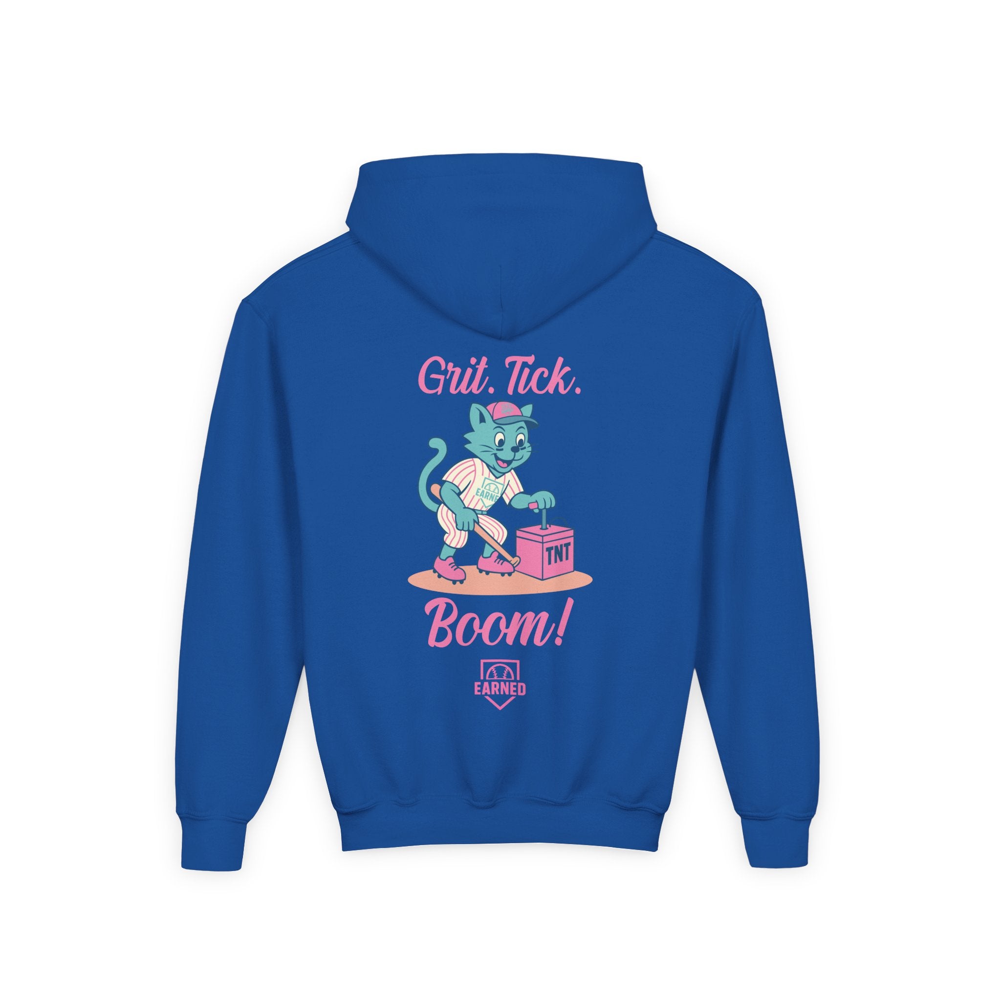 GRIT. TICK. BOOM. Youth Hoodie - TOMFOOLERY Collection