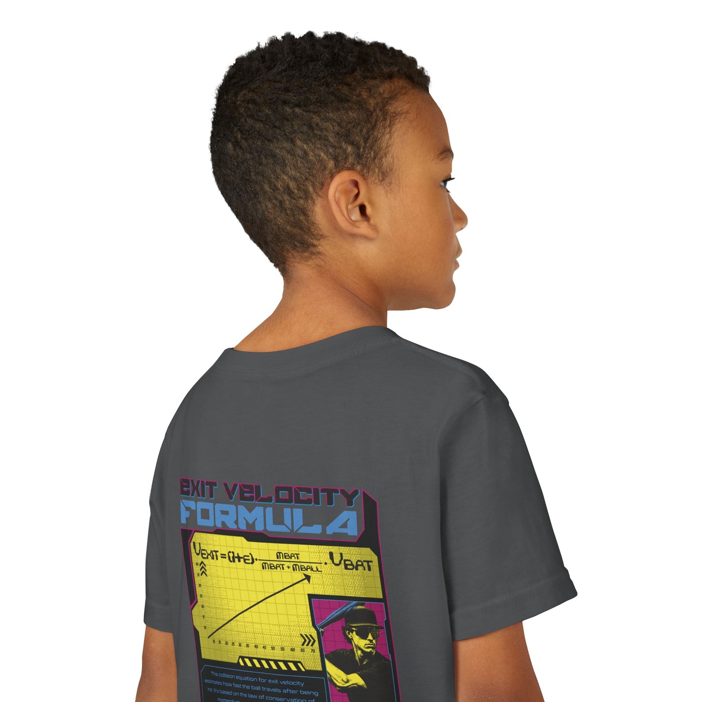 EXIT VELOCITY FORMULA Youth Tee - BASEBALL IQ Collection