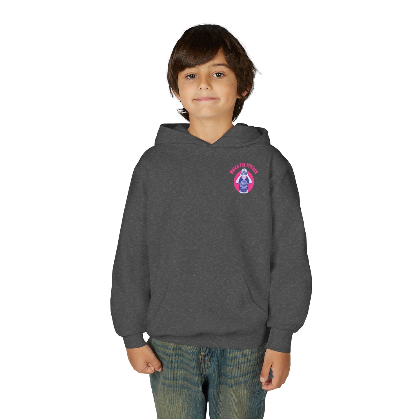WATCH THE PITCHER Youth Hoodie - DUGOUT CHANT Collection