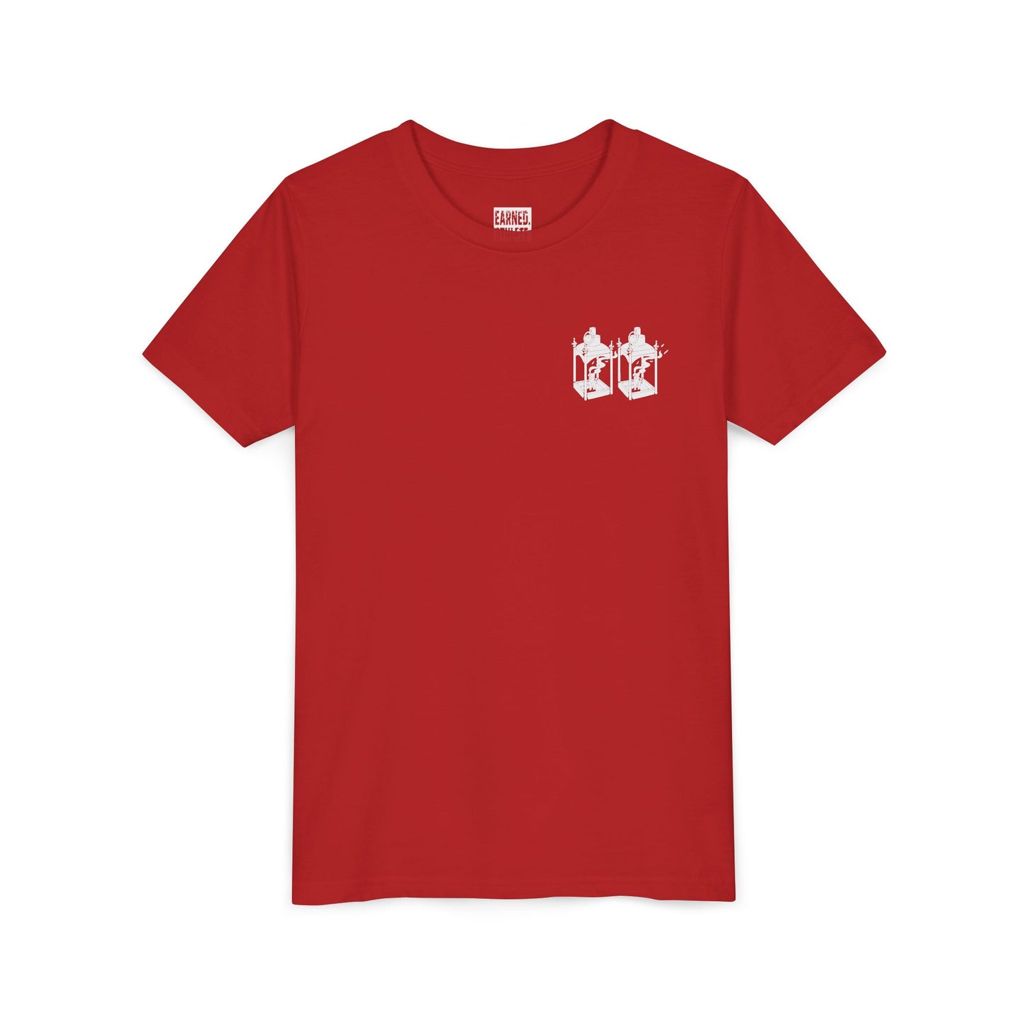 ONE IF BY LAND, TWO IF IT'S A DOUBLE Youth Tee (Paul Revere White)