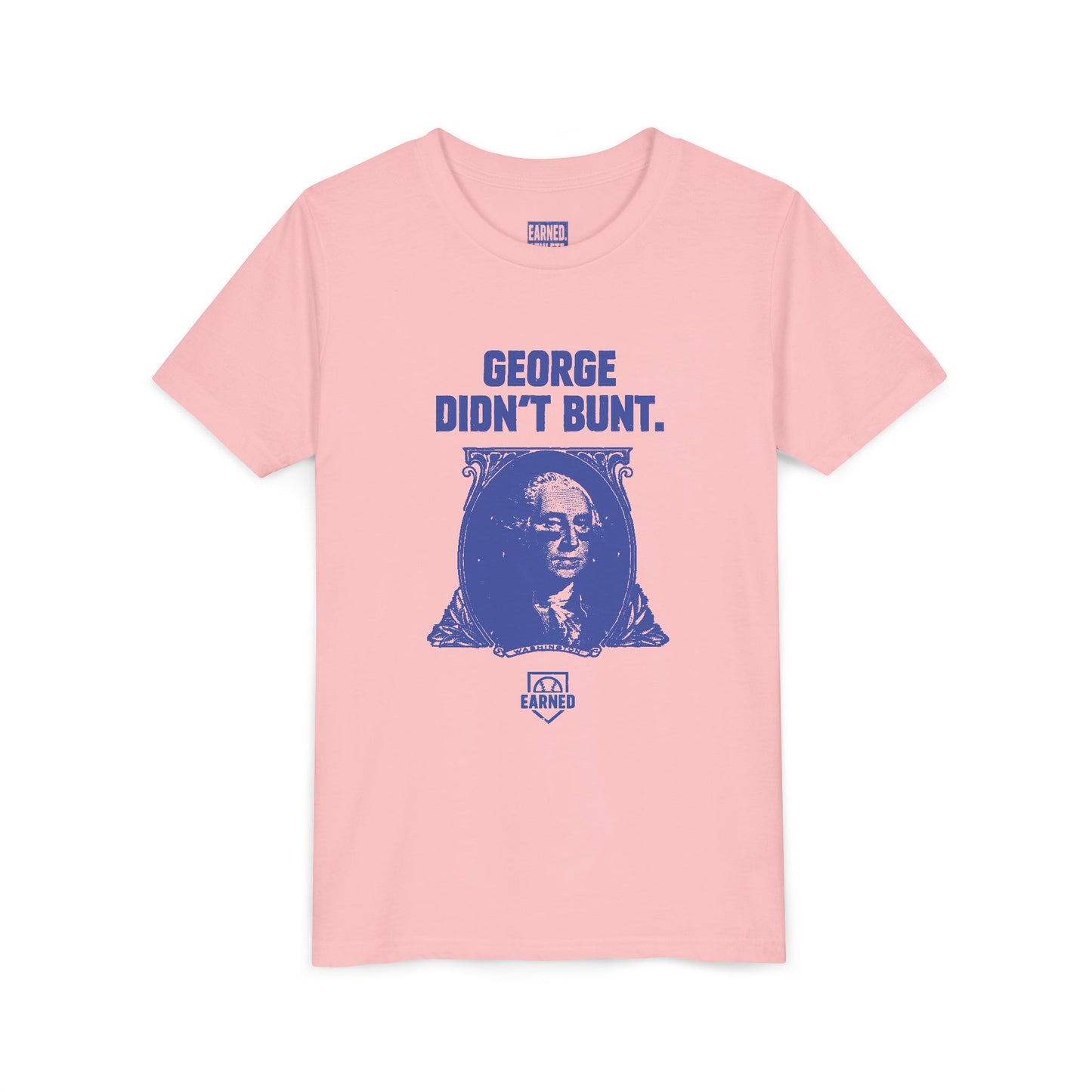 GEORGE DIDN'T BUNT Youth Tee (Blue Font)