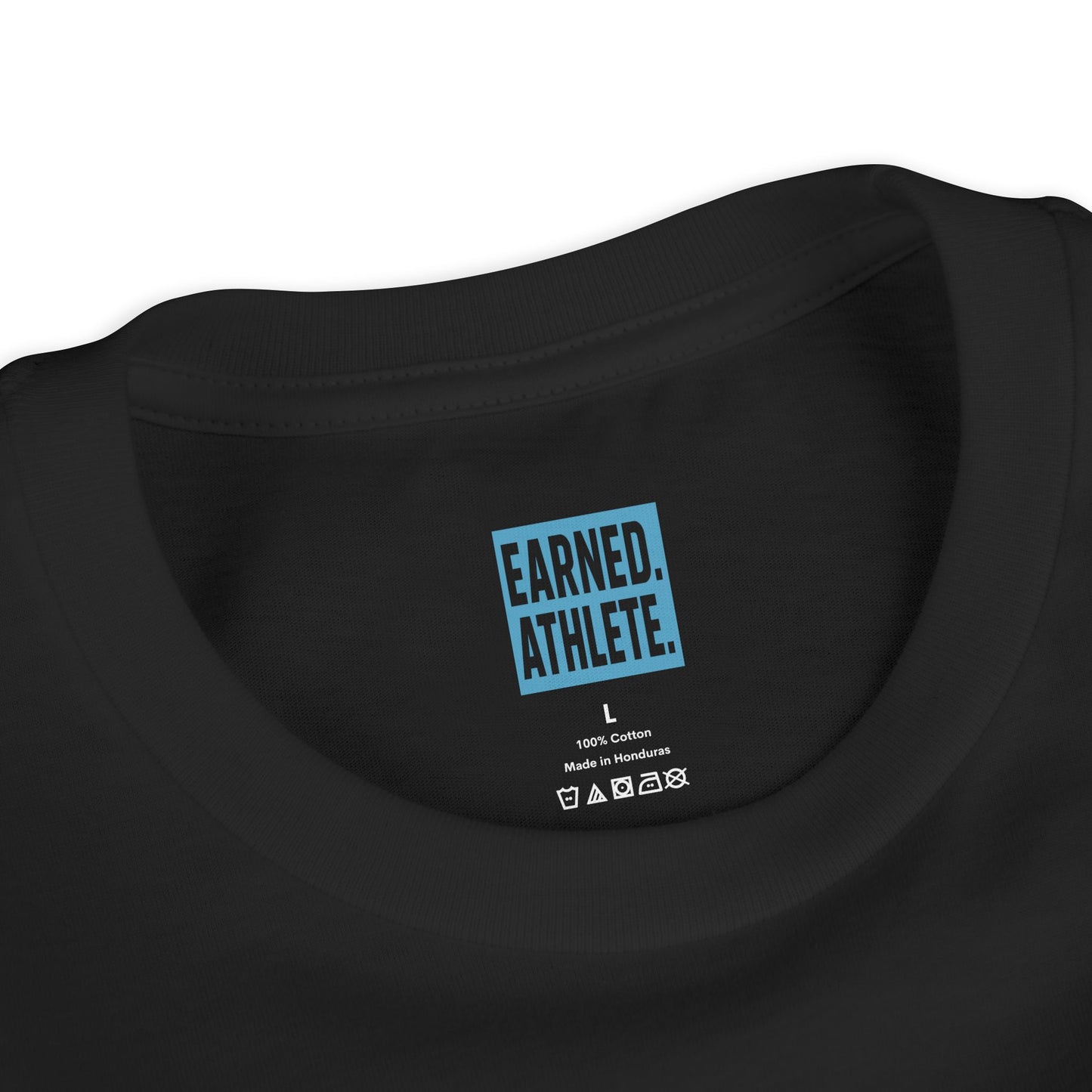 PRACTICE AIN'T OVER TILL THE LIGHTS SHUT OFF Youth Tee (Blue Font)
