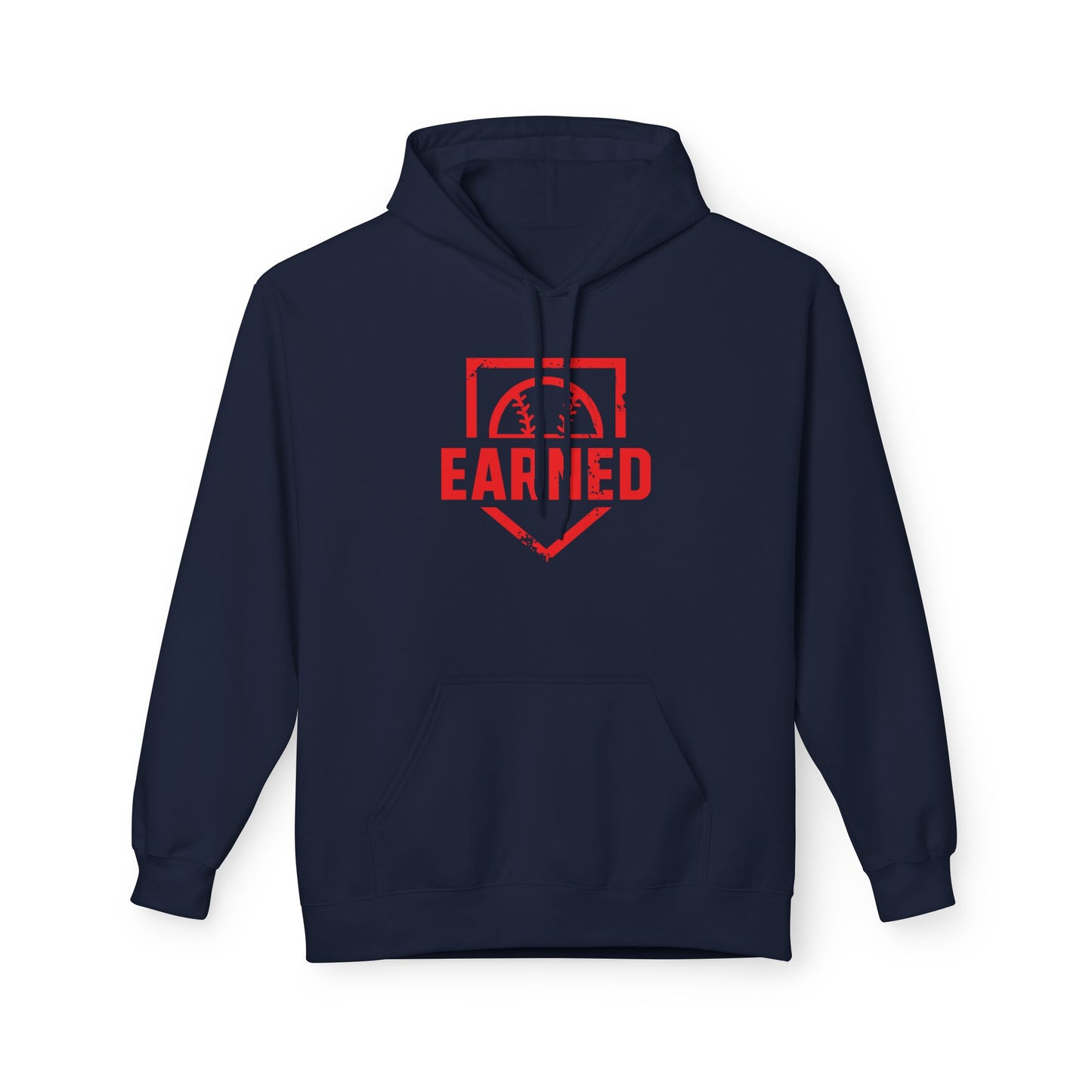 EARNED Logo Hoodie (Red Font)
