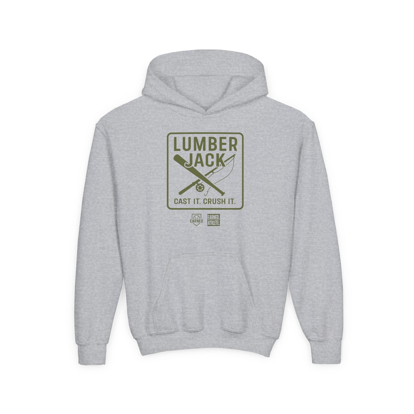 CAST IT. CRUSH IT. Youth Hoodie - LUMBER JACK Collection