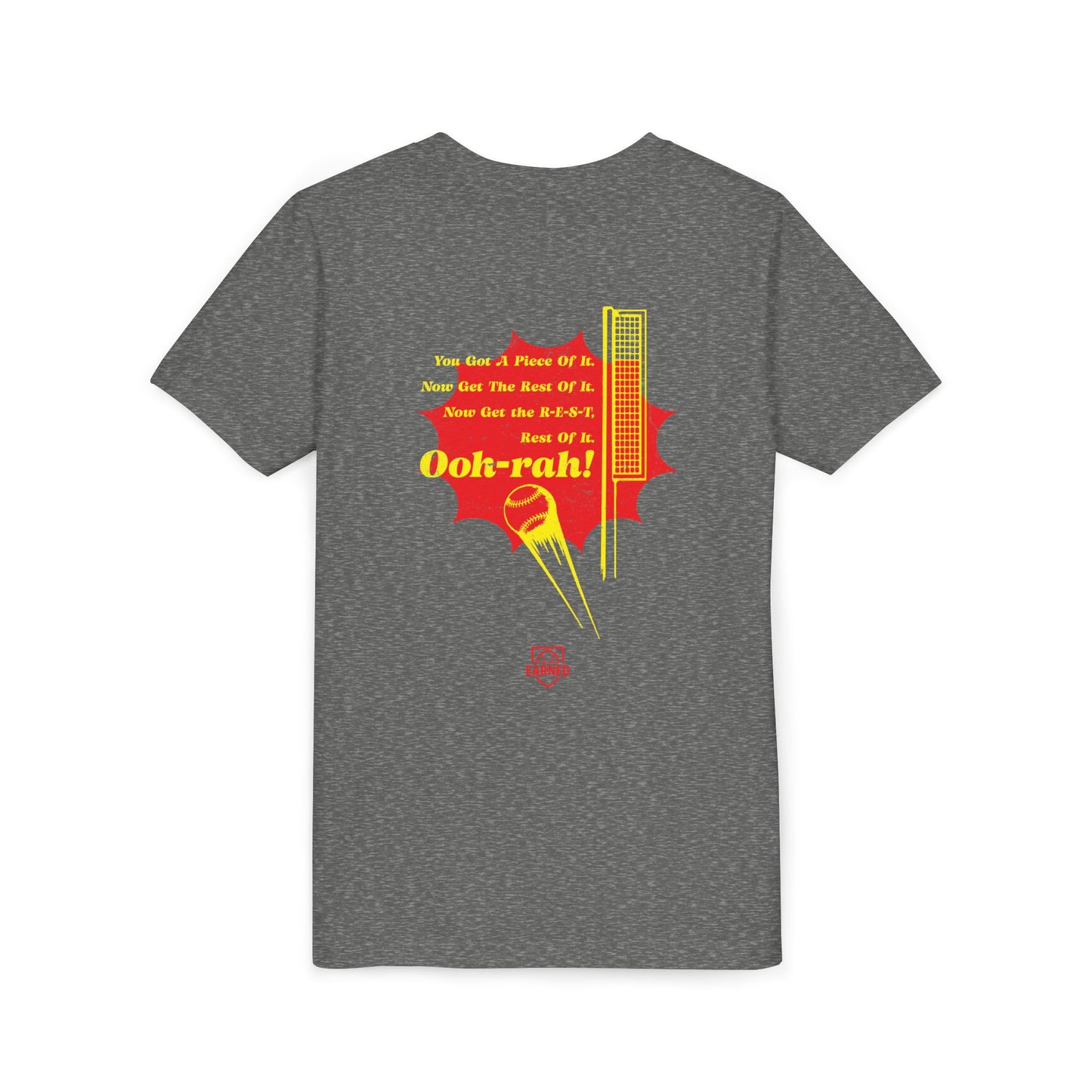 PIECE OF IT Youth Tee (Red Logo) - DUGOUT CHANT Collection