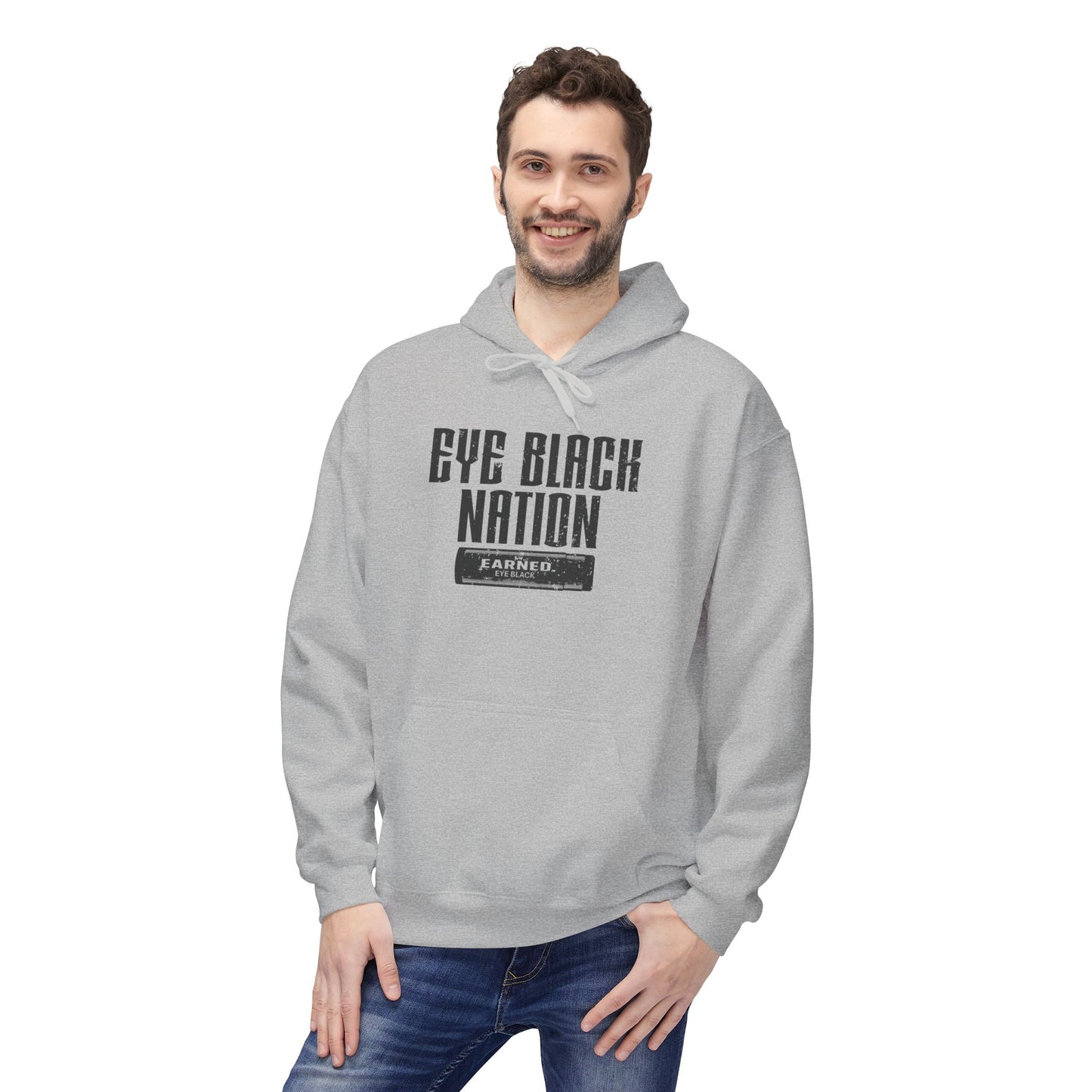 EYE BLACK NATION / WARRIOR Hoodie (Black Font)
