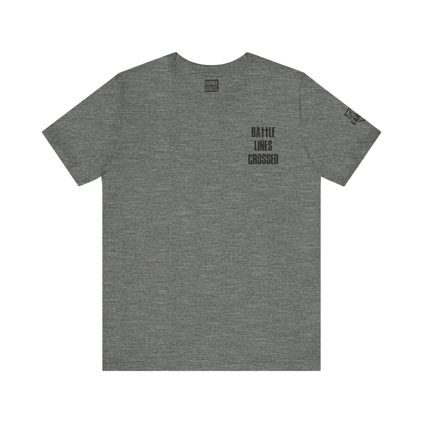 BATTLE LINES CROSSED Tee (Black Font)