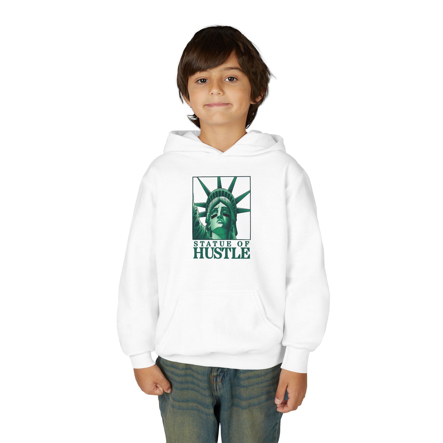STATUE OF HUSTLE Youth Hoodie - AMERICA 250 Collection