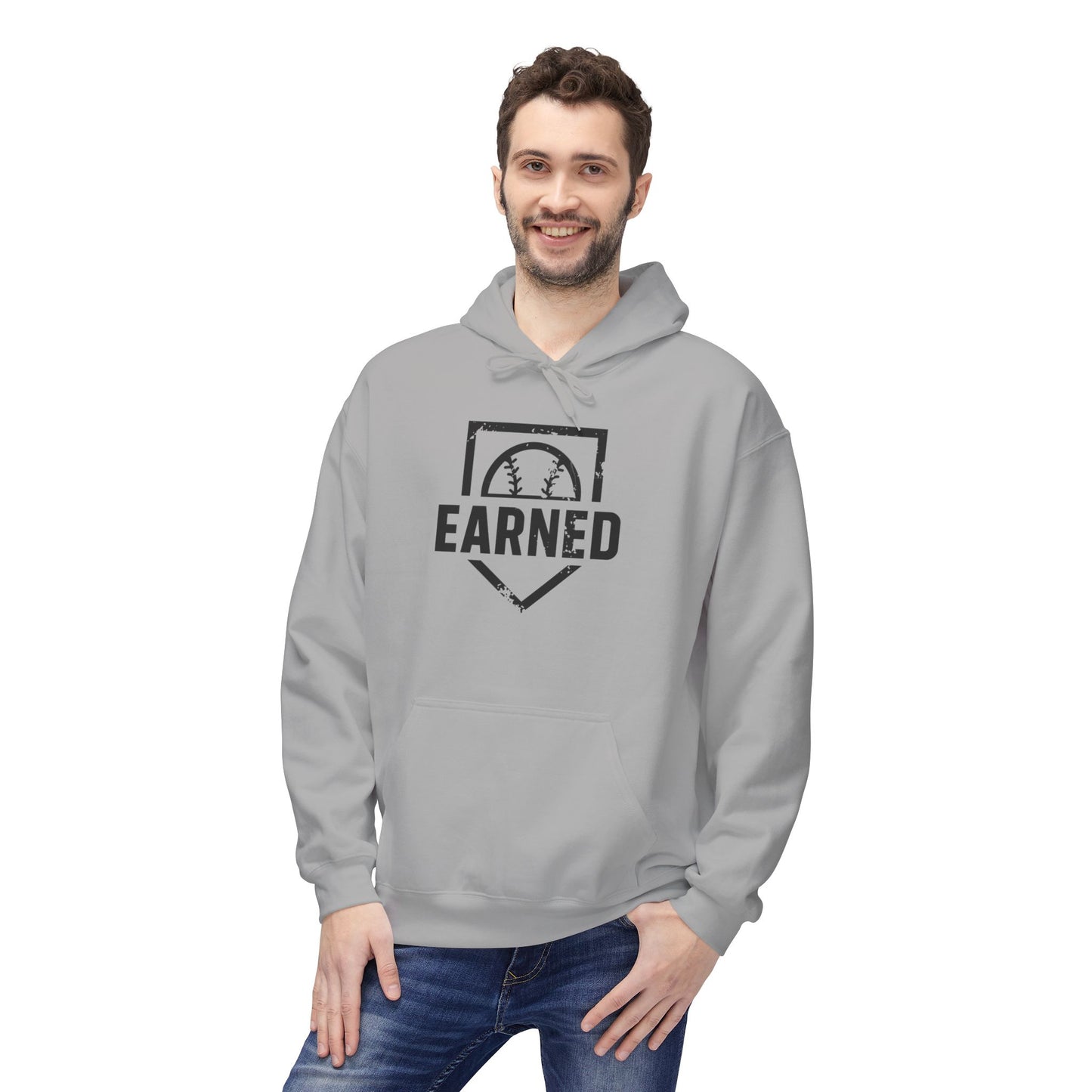 EARNED Logo Hoodie (Black Font)