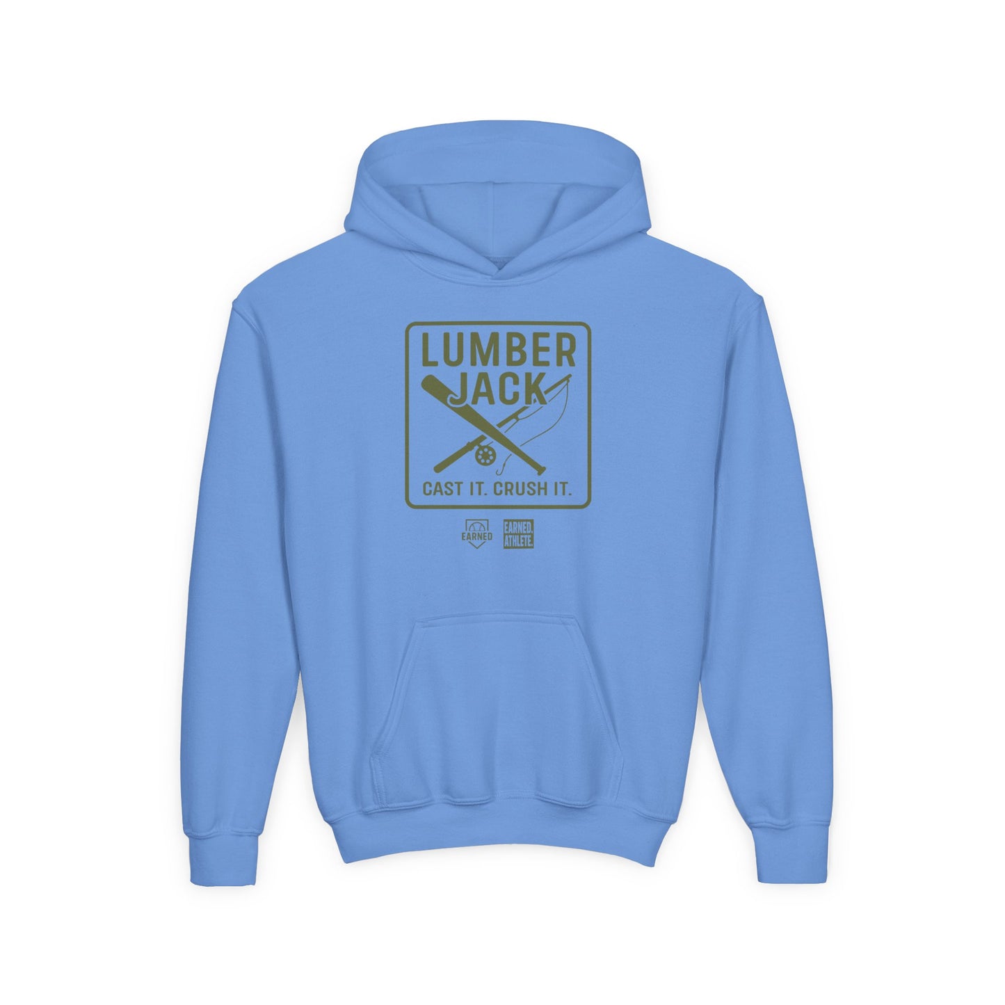 CAST IT. CRUSH IT. Youth Hoodie - LUMBER JACK Collection