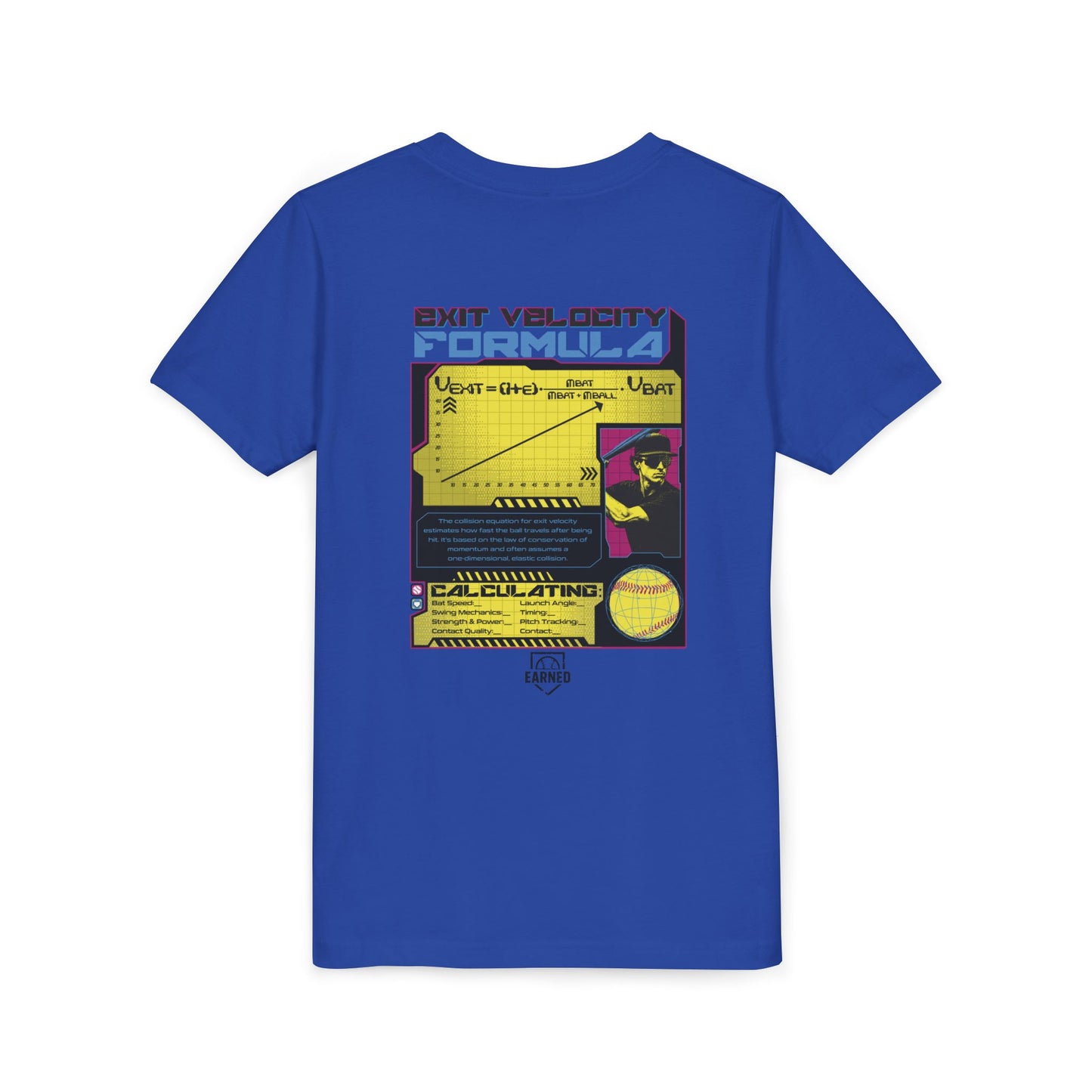 EXIT VELOCITY FORMULA Youth Tee - BASEBALL IQ Collection