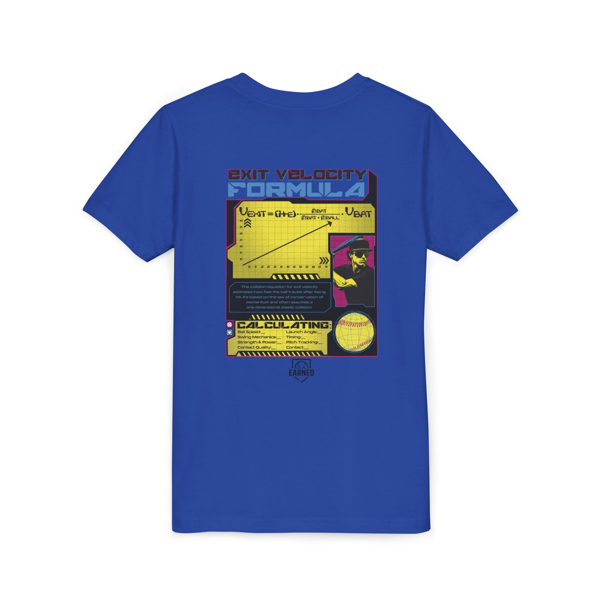 EXIT VELOCITY FORMULA Youth Tee - BASEBALL IQ Collection