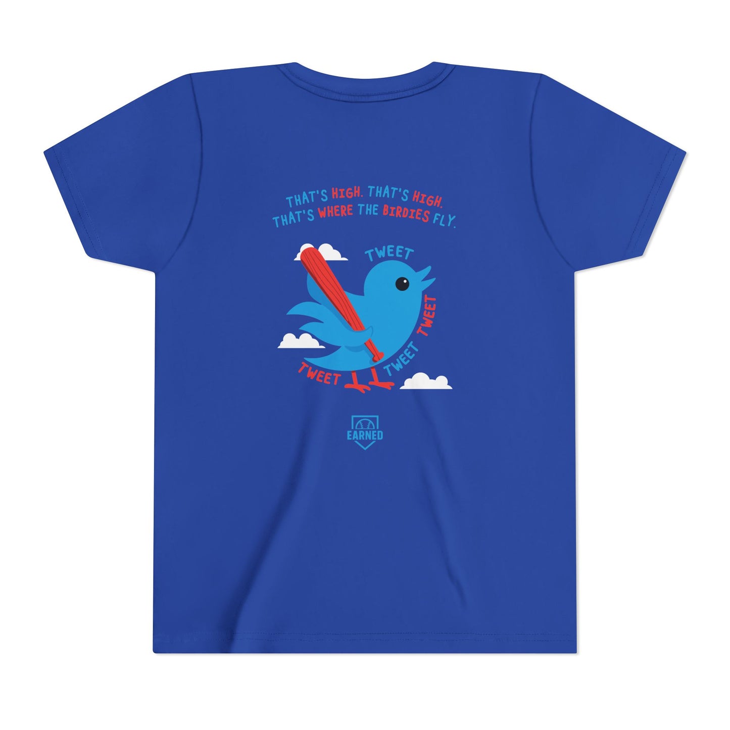 THAT'S HIGH Youth Tee (Blue Bird) - DUGOUT CHANT Collection