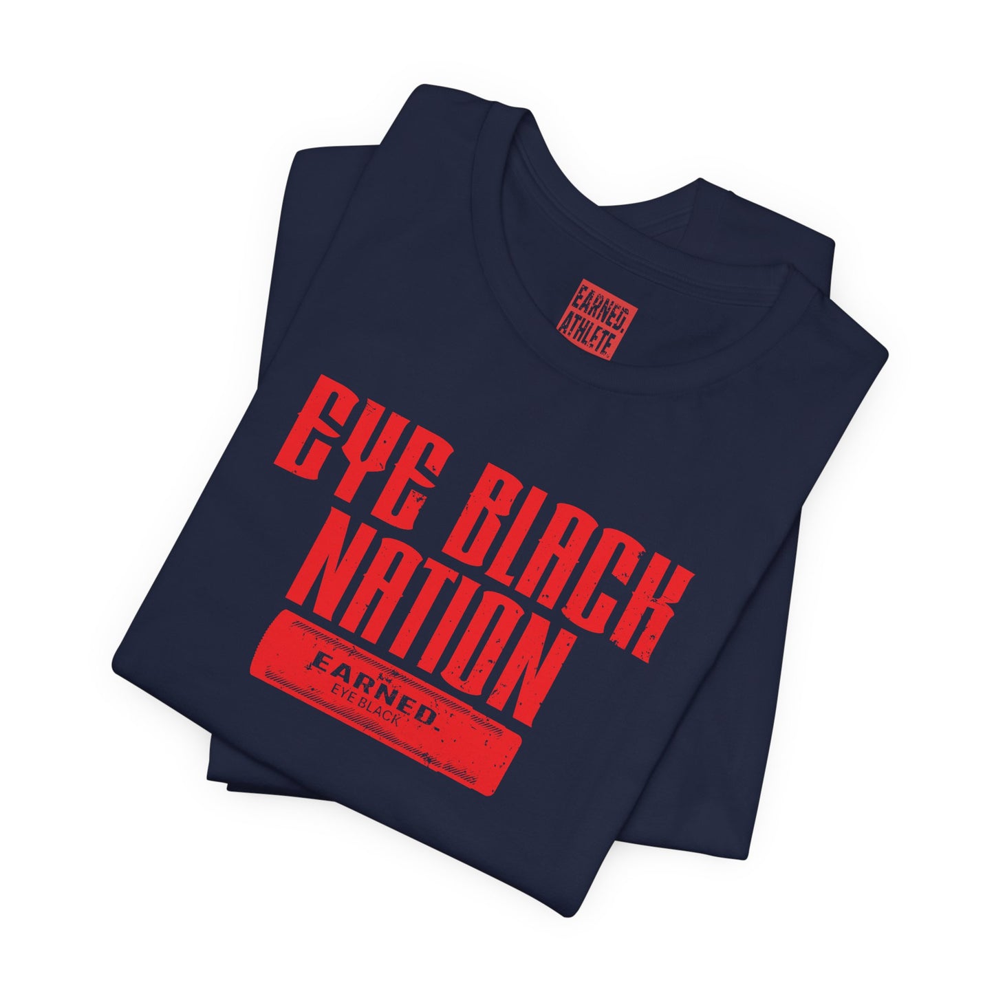 EYE BLACK NATION Adult Tee (Red Font)