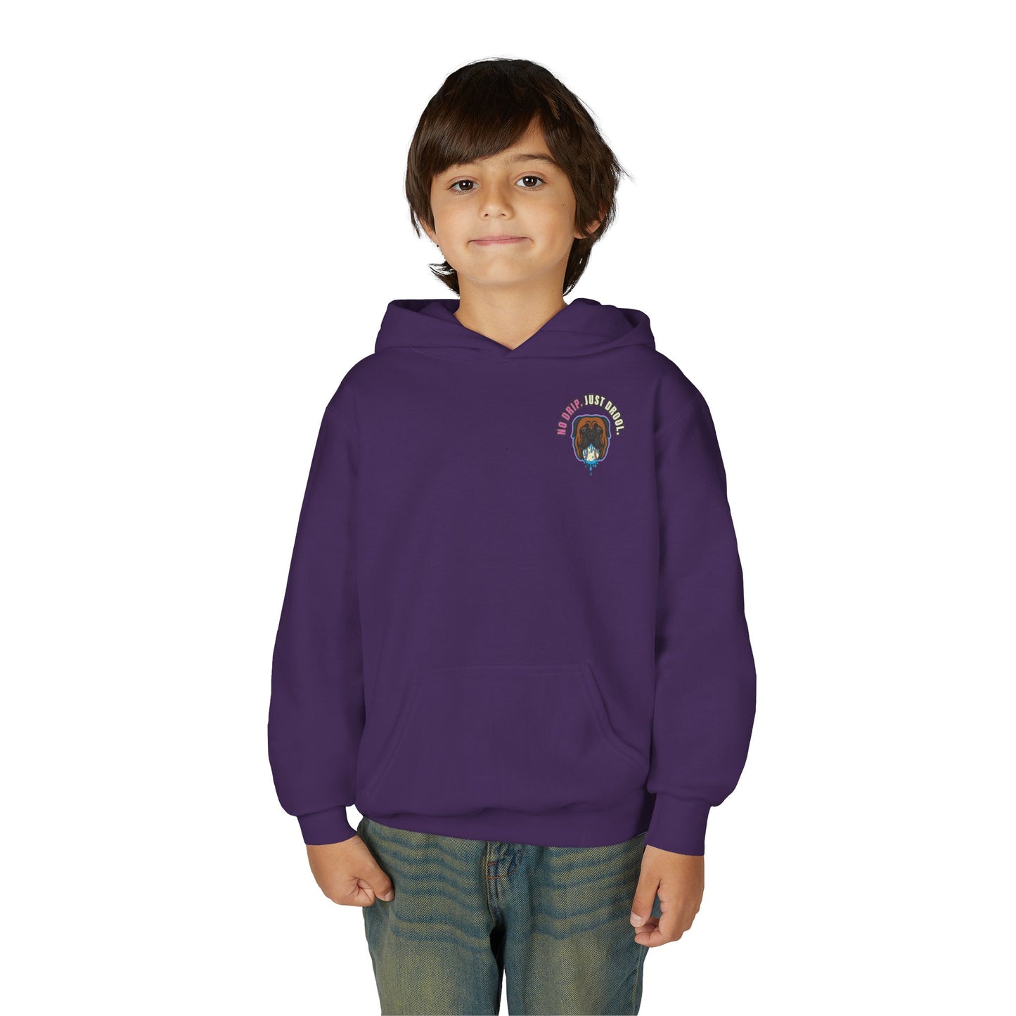 NO DRIP. JUST DROOL. Youth Hoodie - BARK PARK Collection