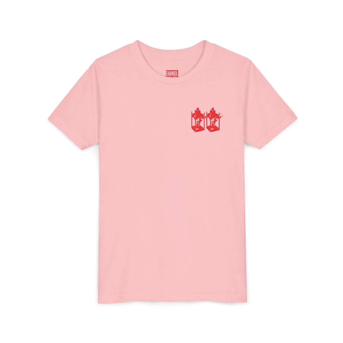ONE IF BY LAND, TWO IF IT'S A DOUBLE Youth Tee (Paul Revere Red)
