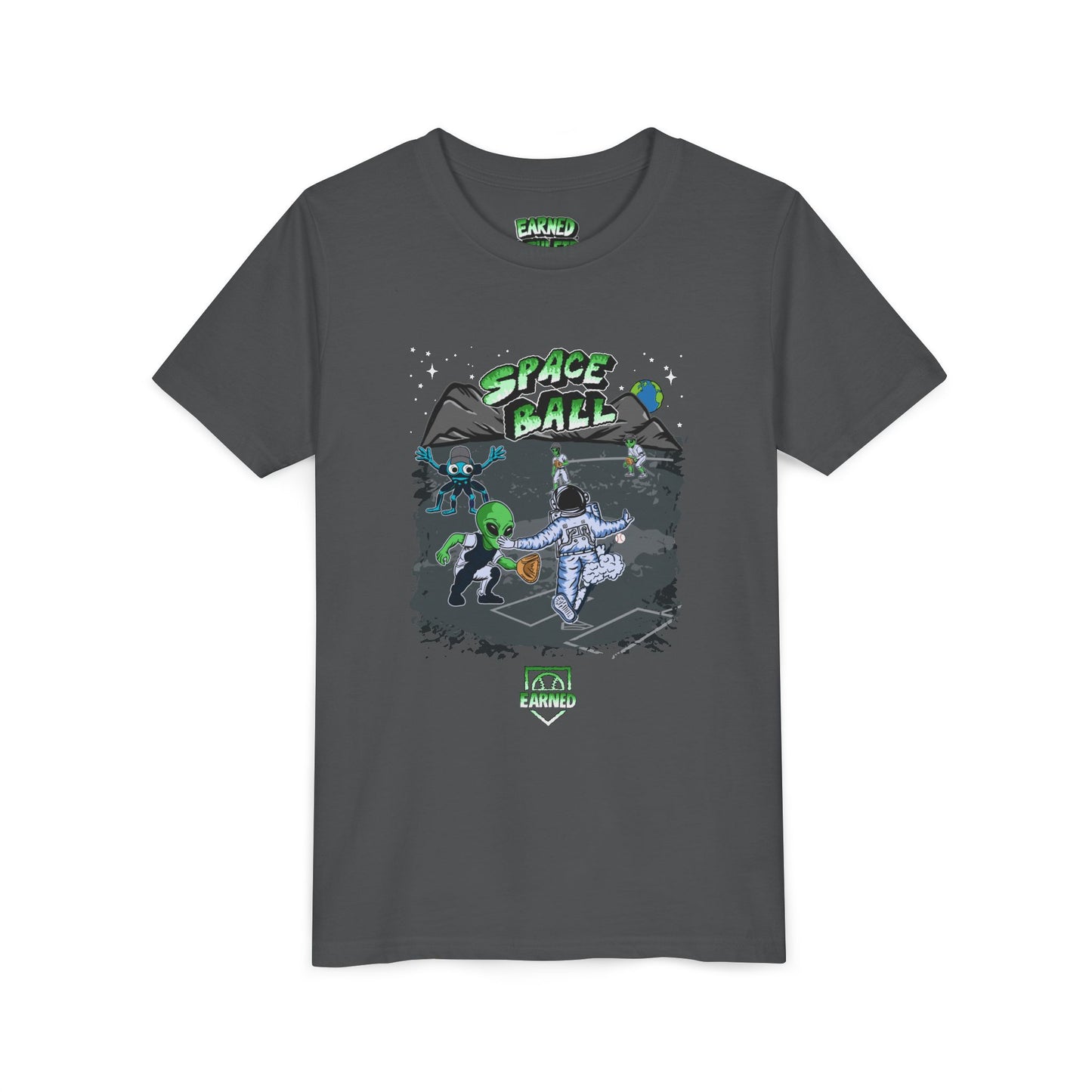 SPACE BALL: PLAY AT THE PLATE Youth Tee (Color)