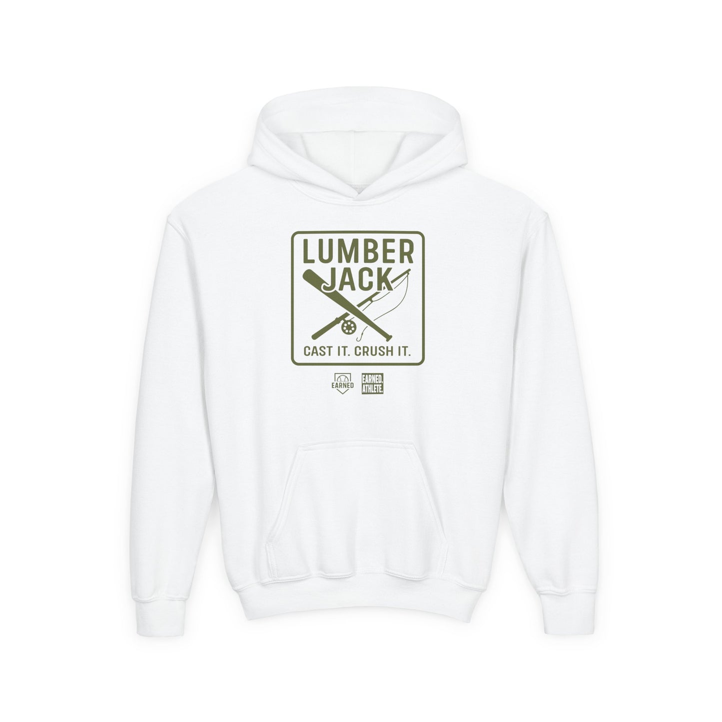 CAST IT. CRUSH IT. Youth Hoodie - LUMBER JACK Collection