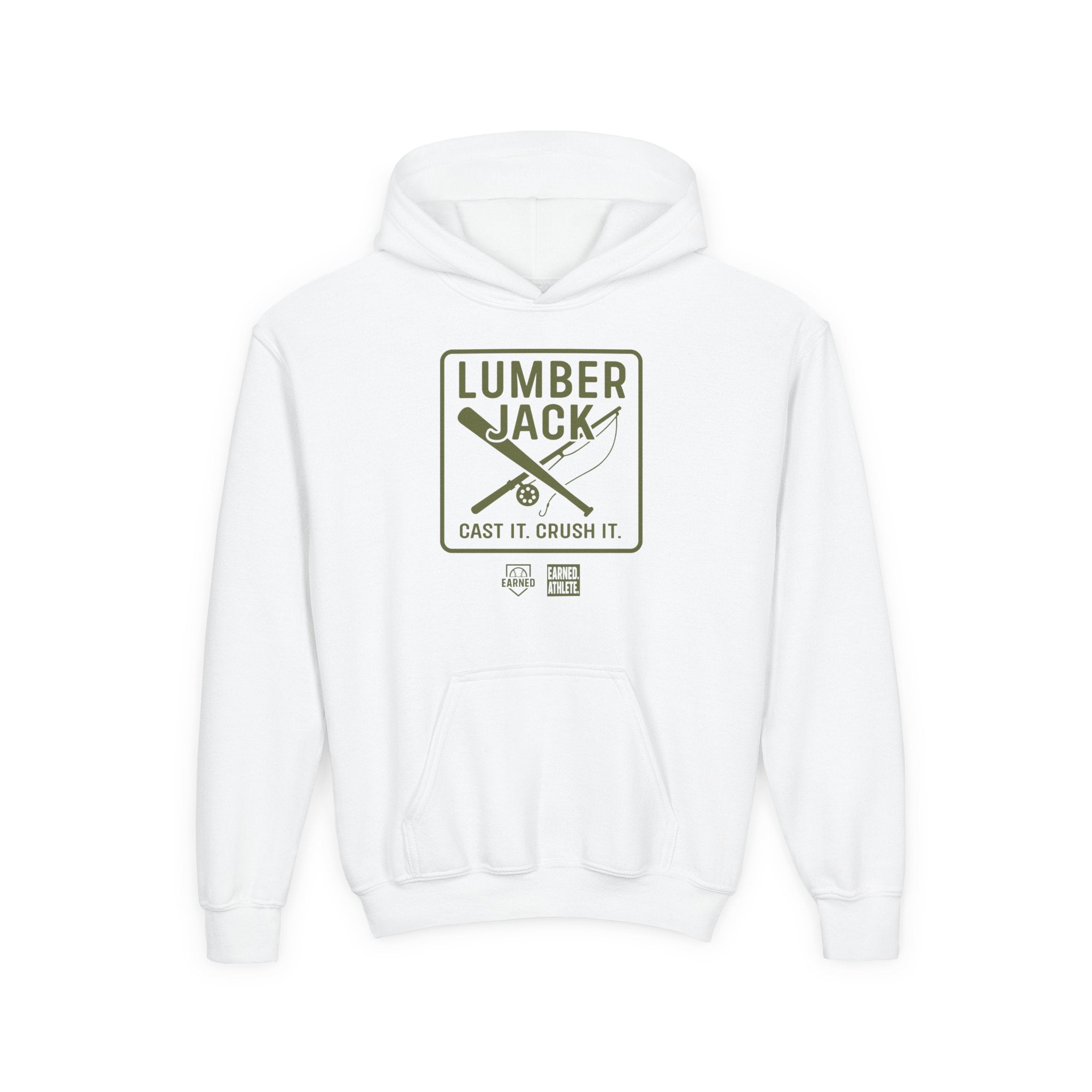 CAST IT. CRUSH IT. Youth Hoodie - LUMBER JACK Collection