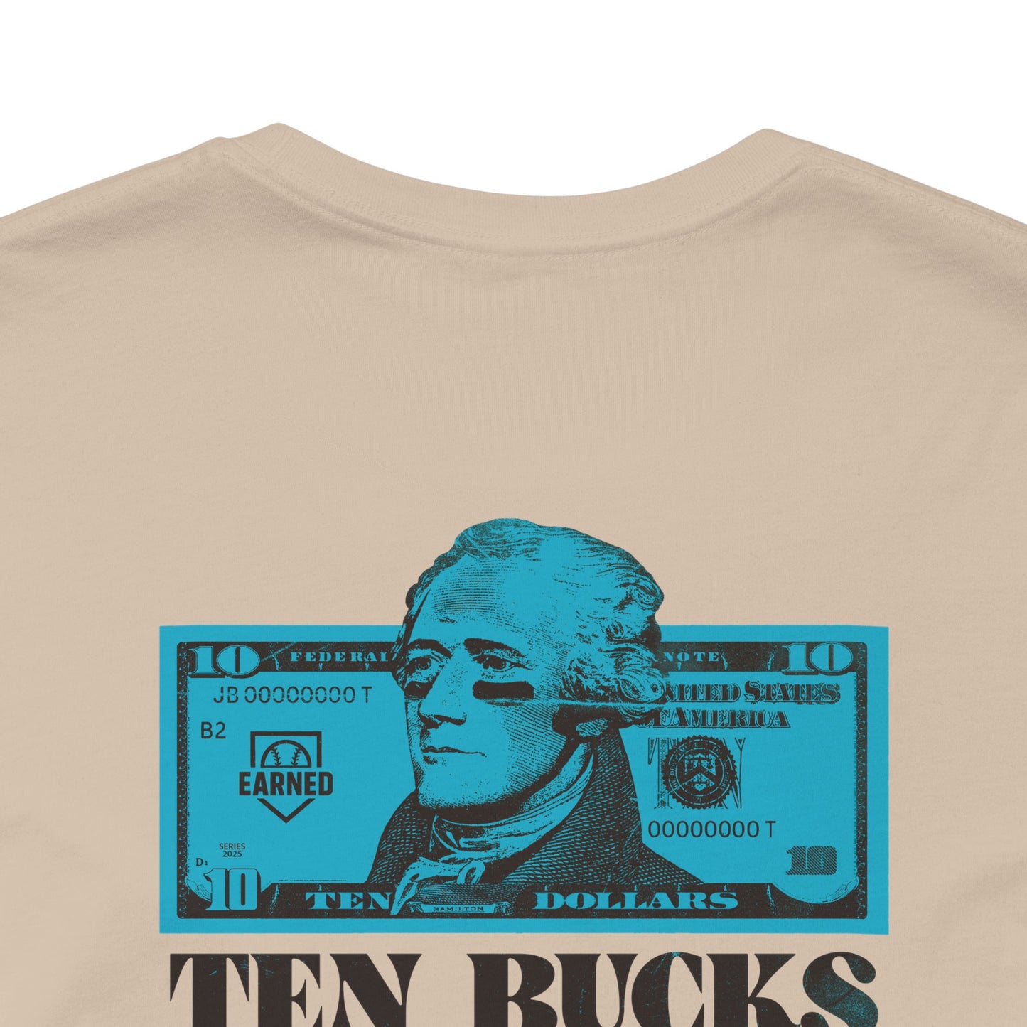 TEN BUCKS SAYS I RAKE Tee (Blue Logo)