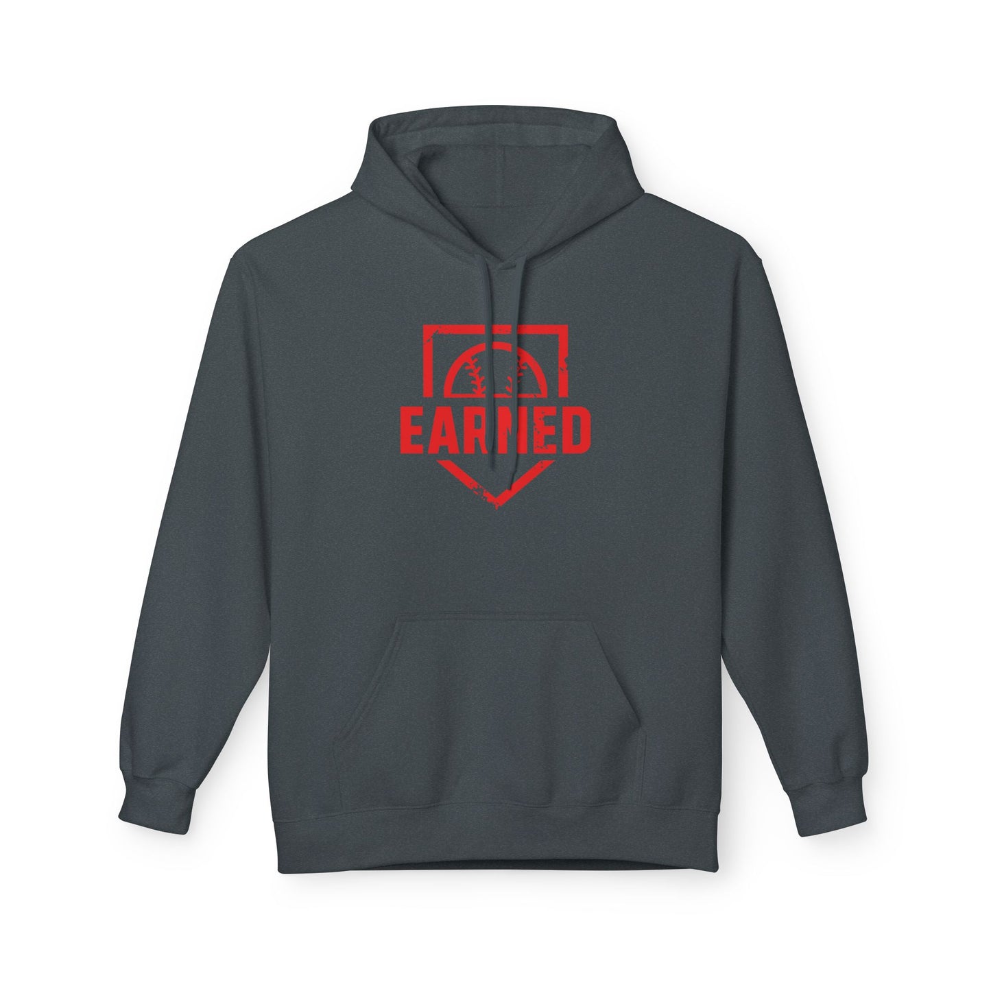 EARNED Logo Hoodie (Red Font)
