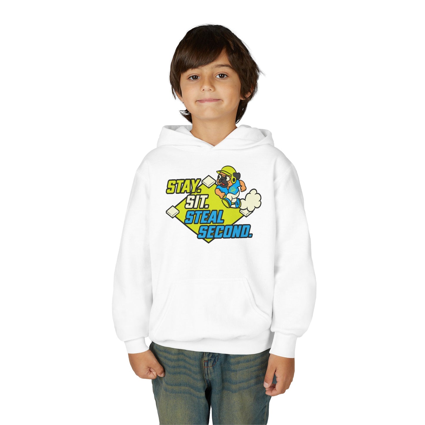 SIT. STAY. STEAL SECOND. Youth Hoodie - BARK PARK Collection