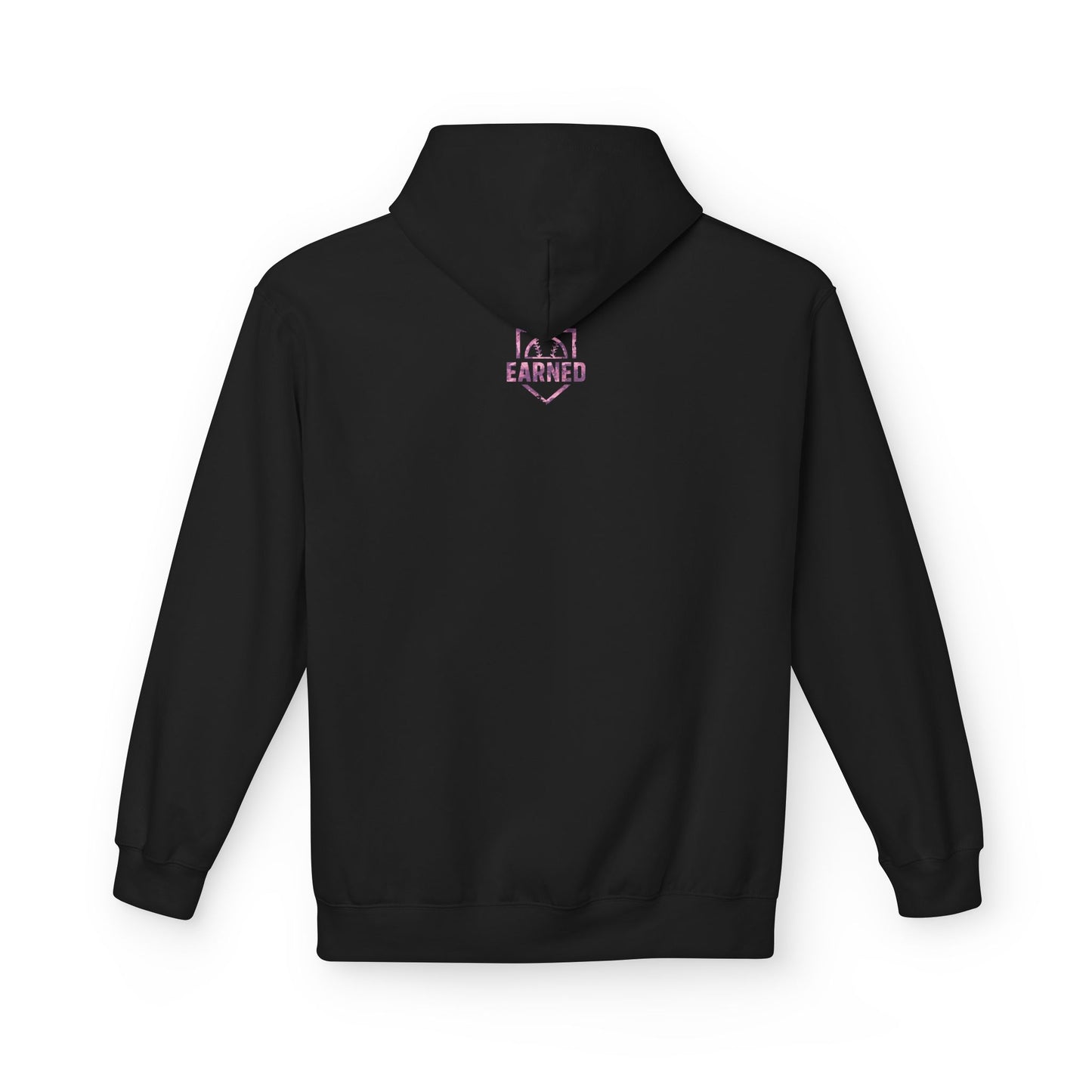 SHOWING UP ADDS UP Adult Hoodie (Pink Camo Logo)