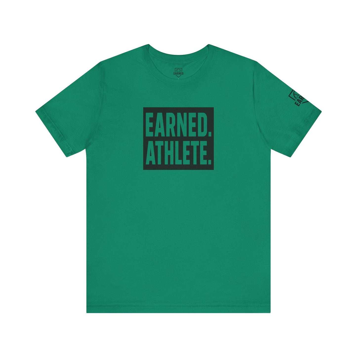 EARNED. ATHLETE. Logo Tee (Black Font)
