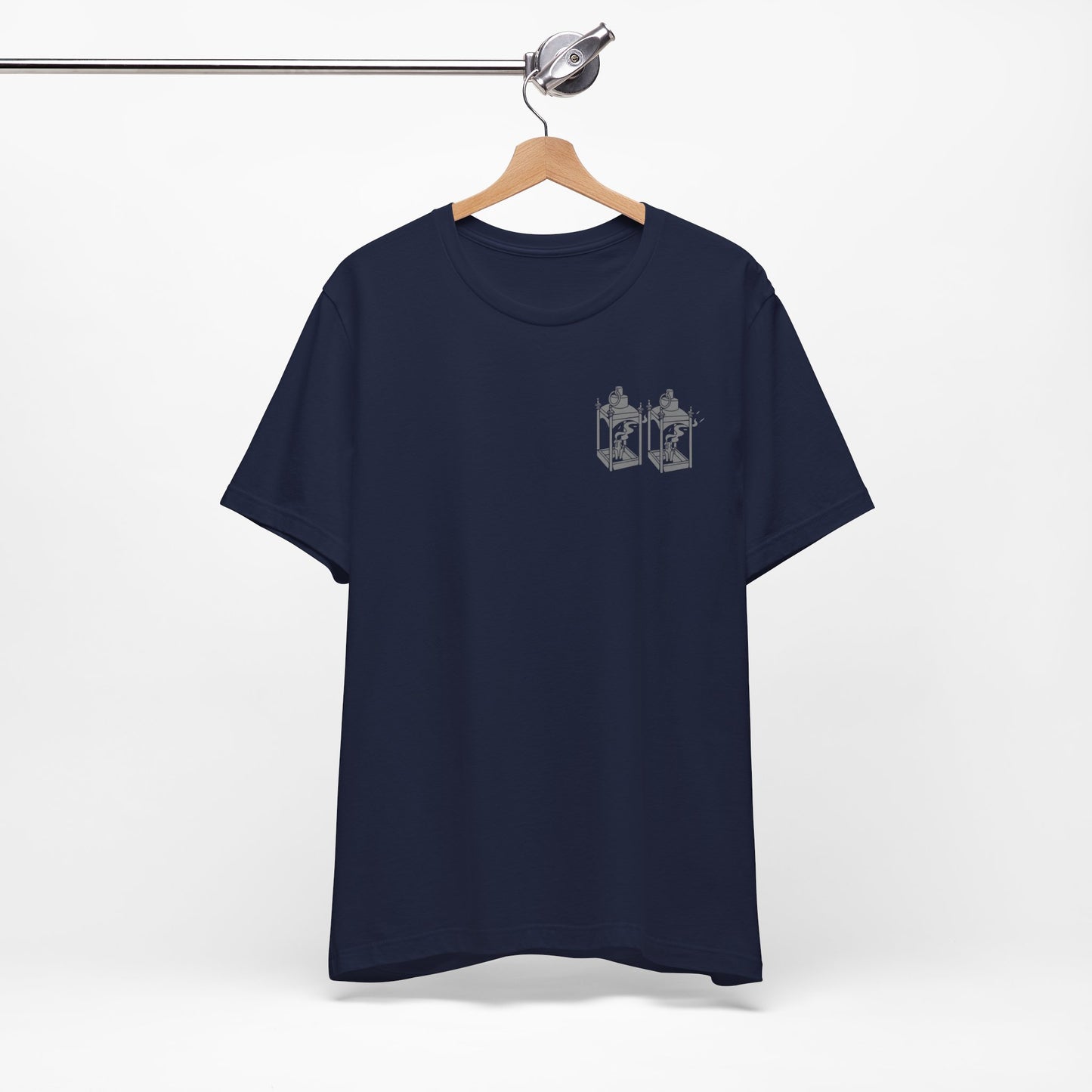 ONE IF BY LAND, TWO IF IT'S A DOUBLE Tee (Gray Font)