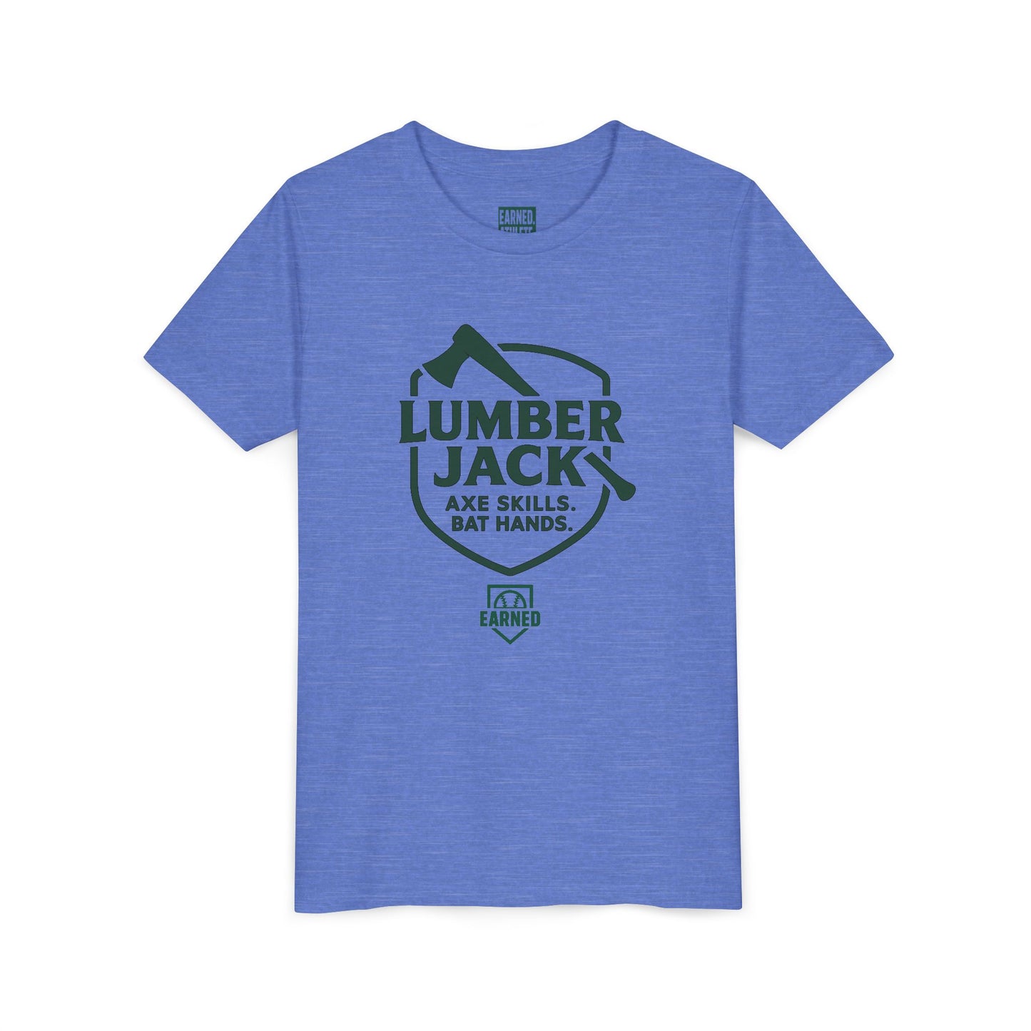 LUMBER JACK. AXE SKILLS. BAT HANDS. Youth Tee