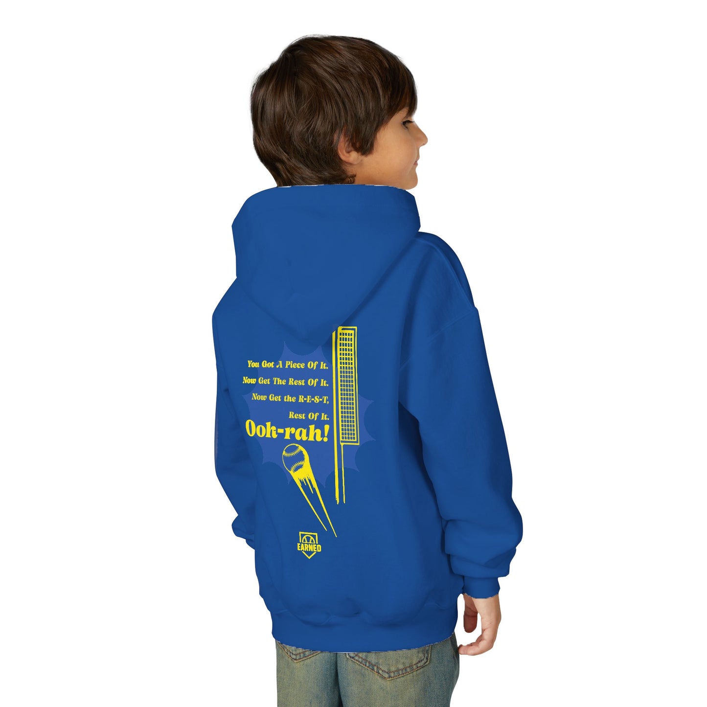 PIECE OF IT Youth Tee (Blue Logo) - DUGOUT CHANT Collection
