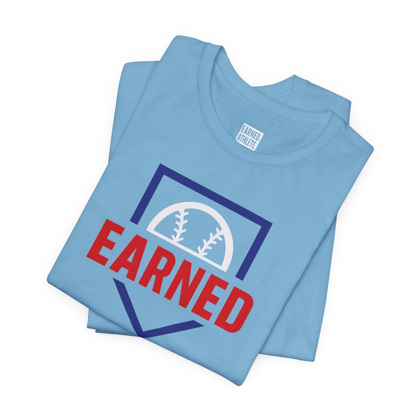 EARNED Logo Tee (Blue Plate)