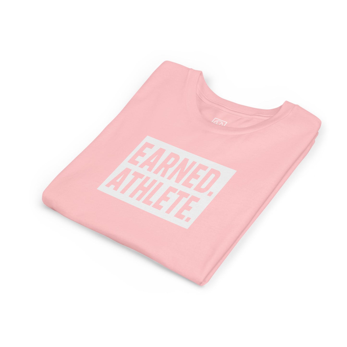EARNED. ATHLETE. Youth Tee (White Font)