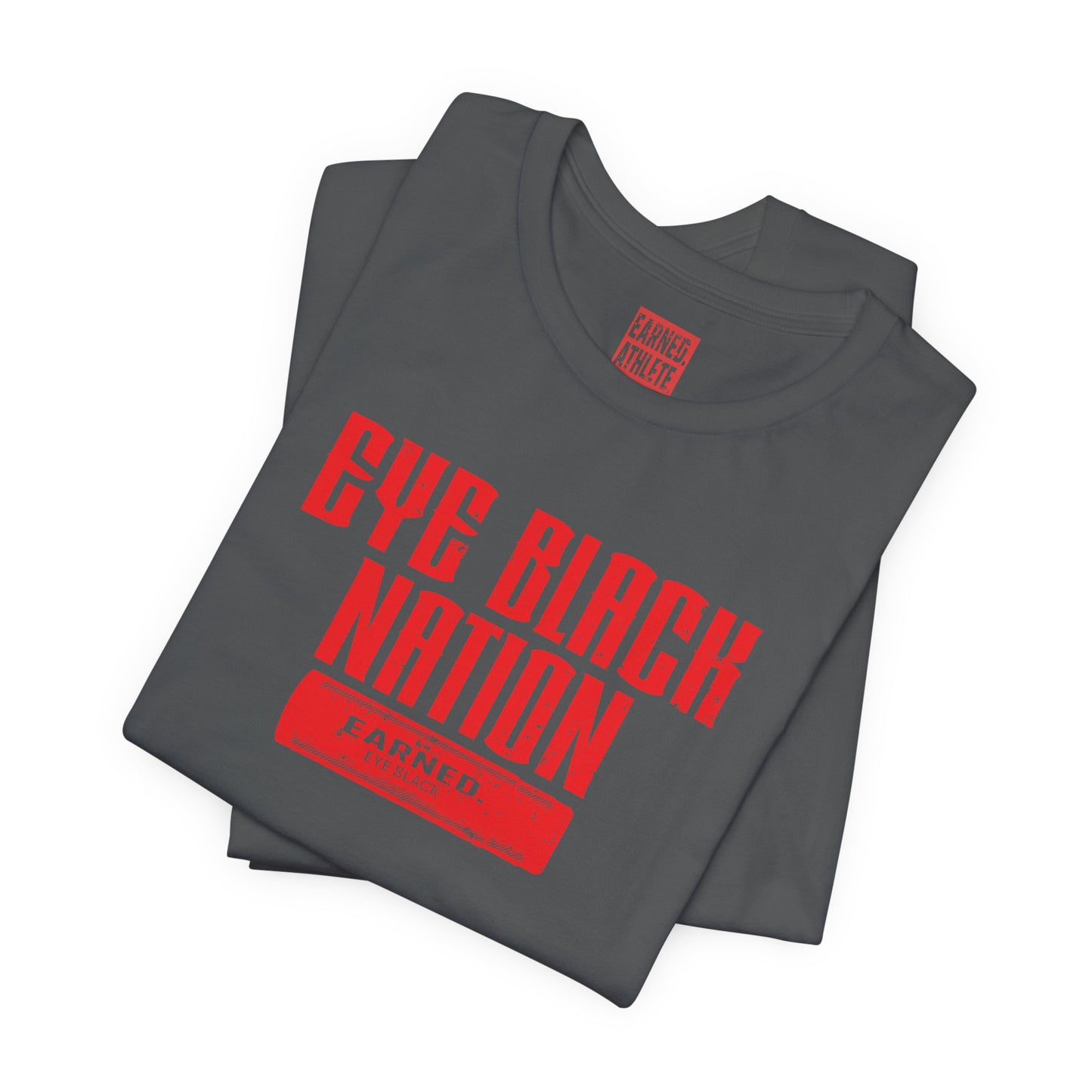 EYE BLACK NATION Adult Tee (Red Font)