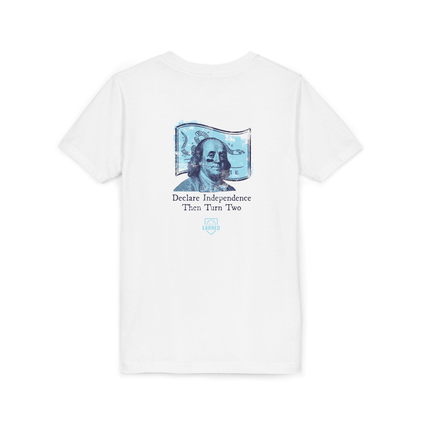 TURN TWO WITH BEN Youth Tee (Blue Logo)